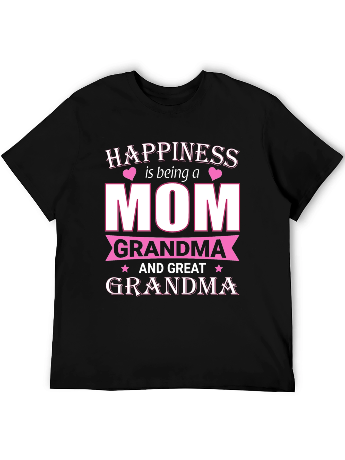 Happiness is Being a Mom Grandma T-Shirt
