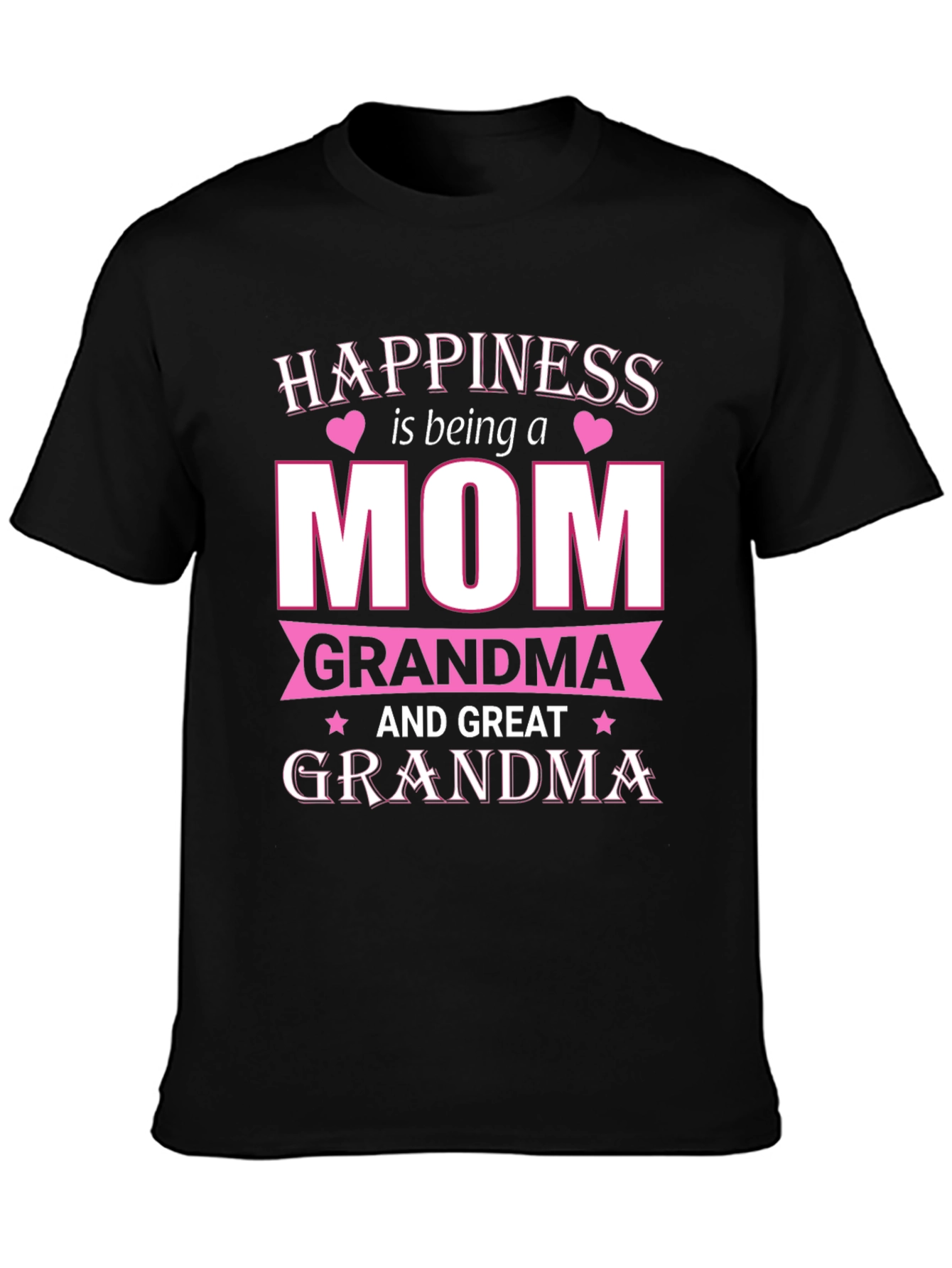 Happiness is Being a Mom Grandma T-Shirt