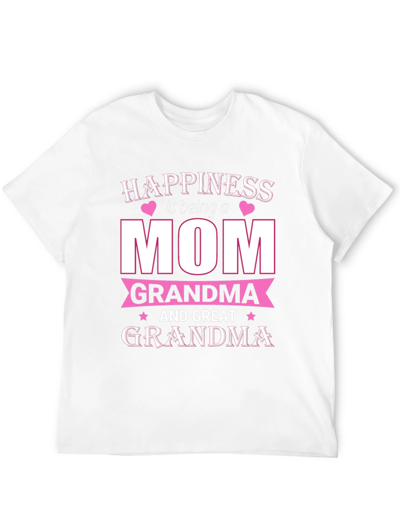 Happiness is Being a Mom Grandma T-Shirt
