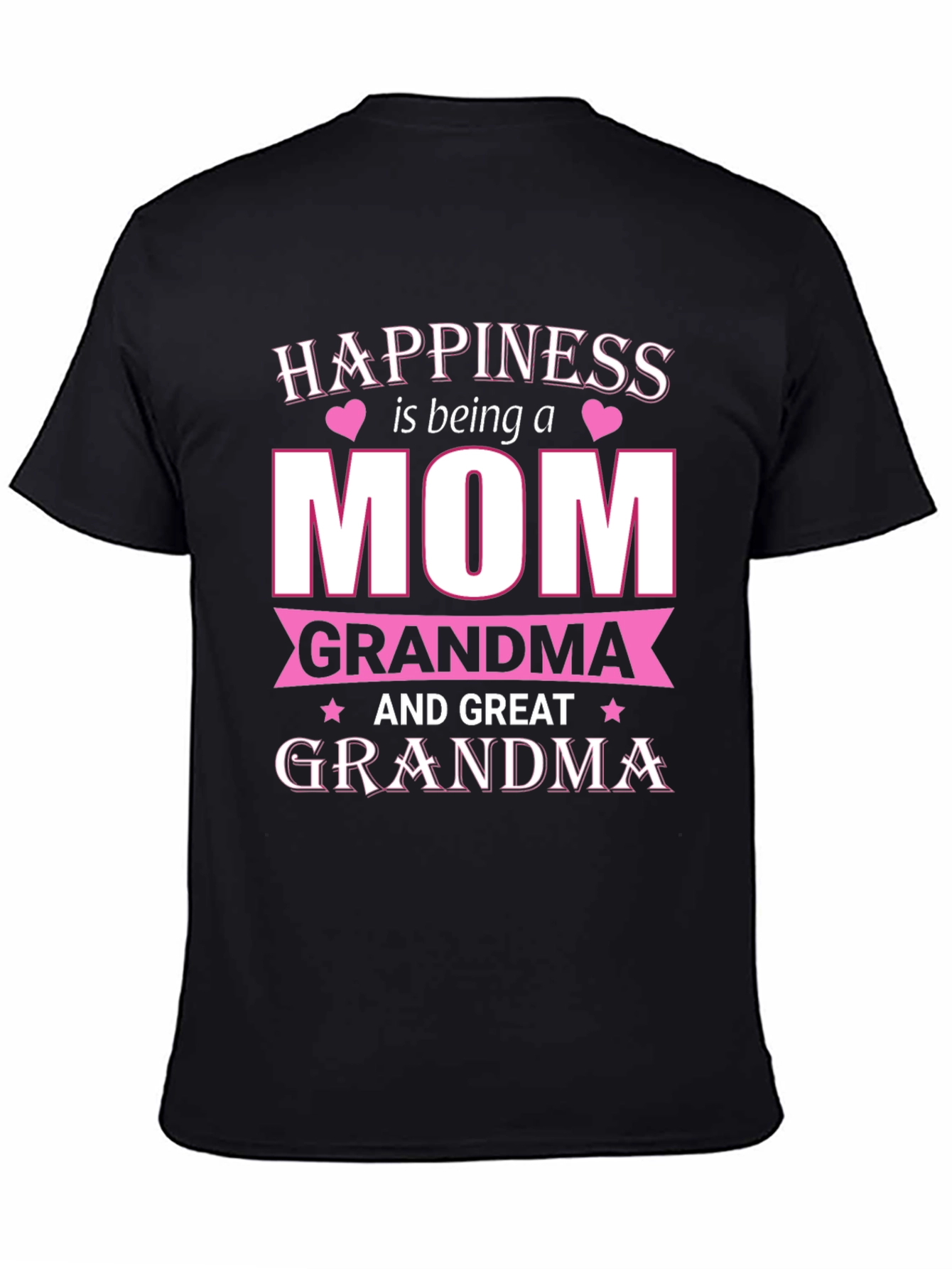 Happiness is Being a Mom Grandma T-Shirt