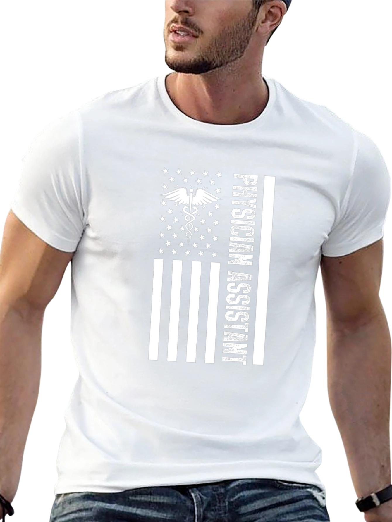 Physician Assistant American Flag T-Shirt