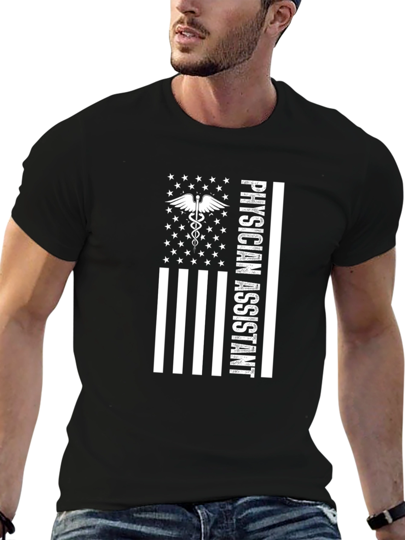Physician Assistant American Flag T-Shirt