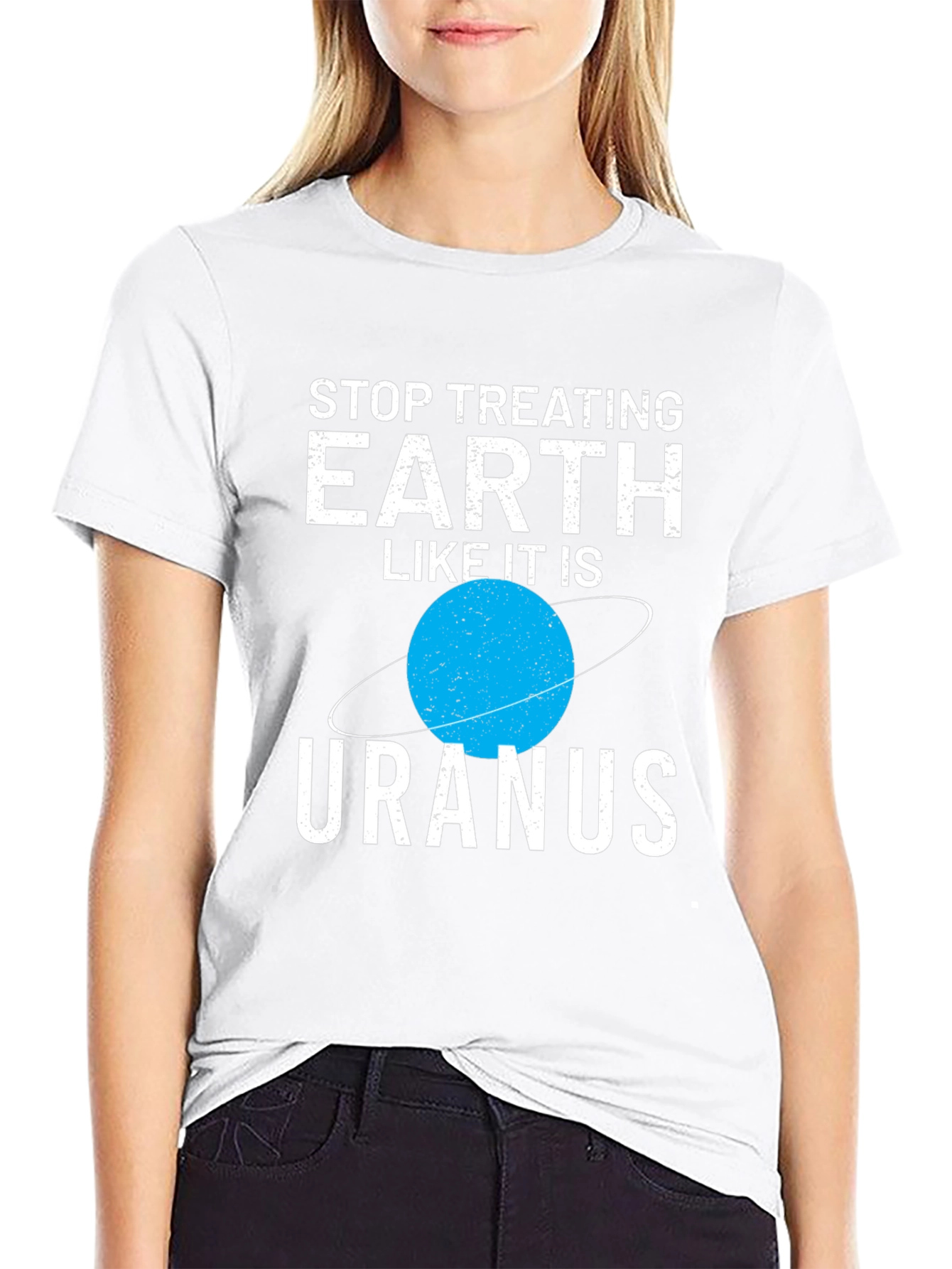 Earth vs. Uranus Graphic T-Shirt