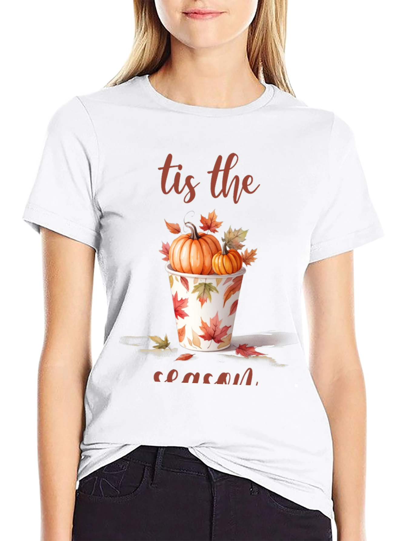 Autumn Tis the Season Graphic T-Shirt