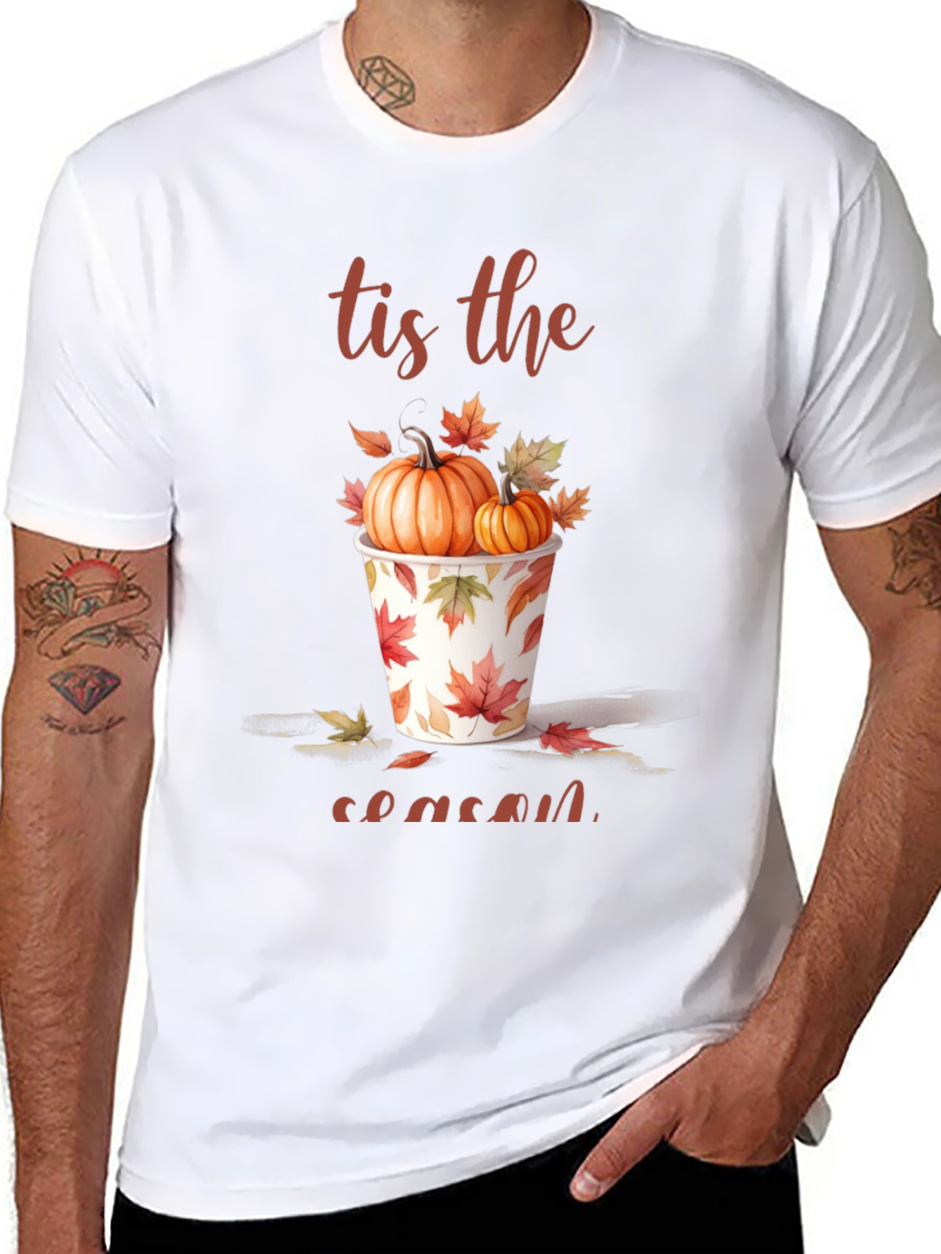Autumn Tis the Season Graphic T-Shirt