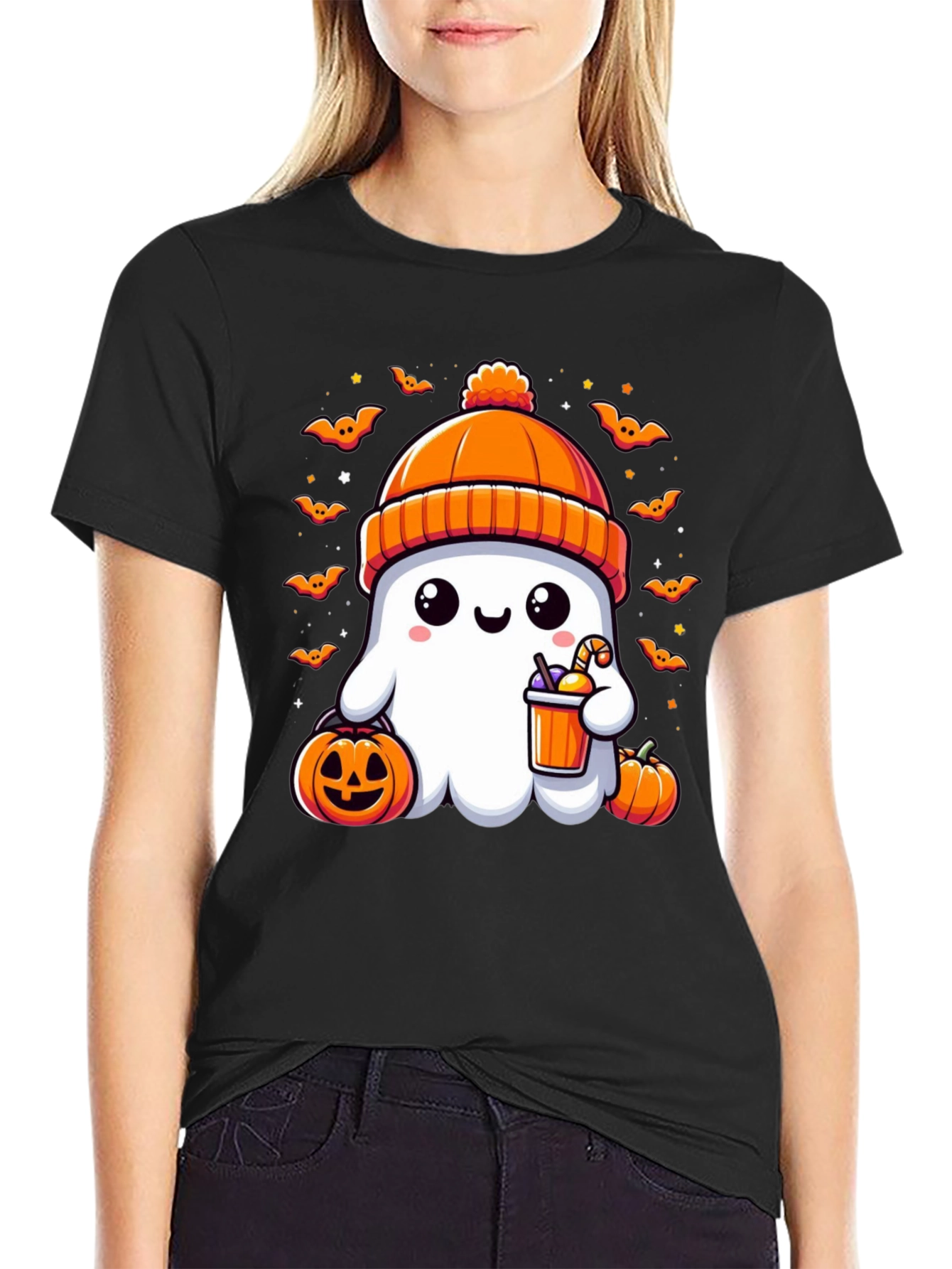 Cute Halloween Ghost T-Shirt