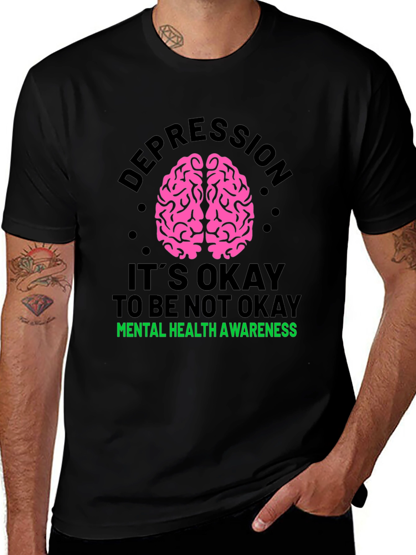 Depression Awareness Graphic T-Shirt - Mental Health Matters
