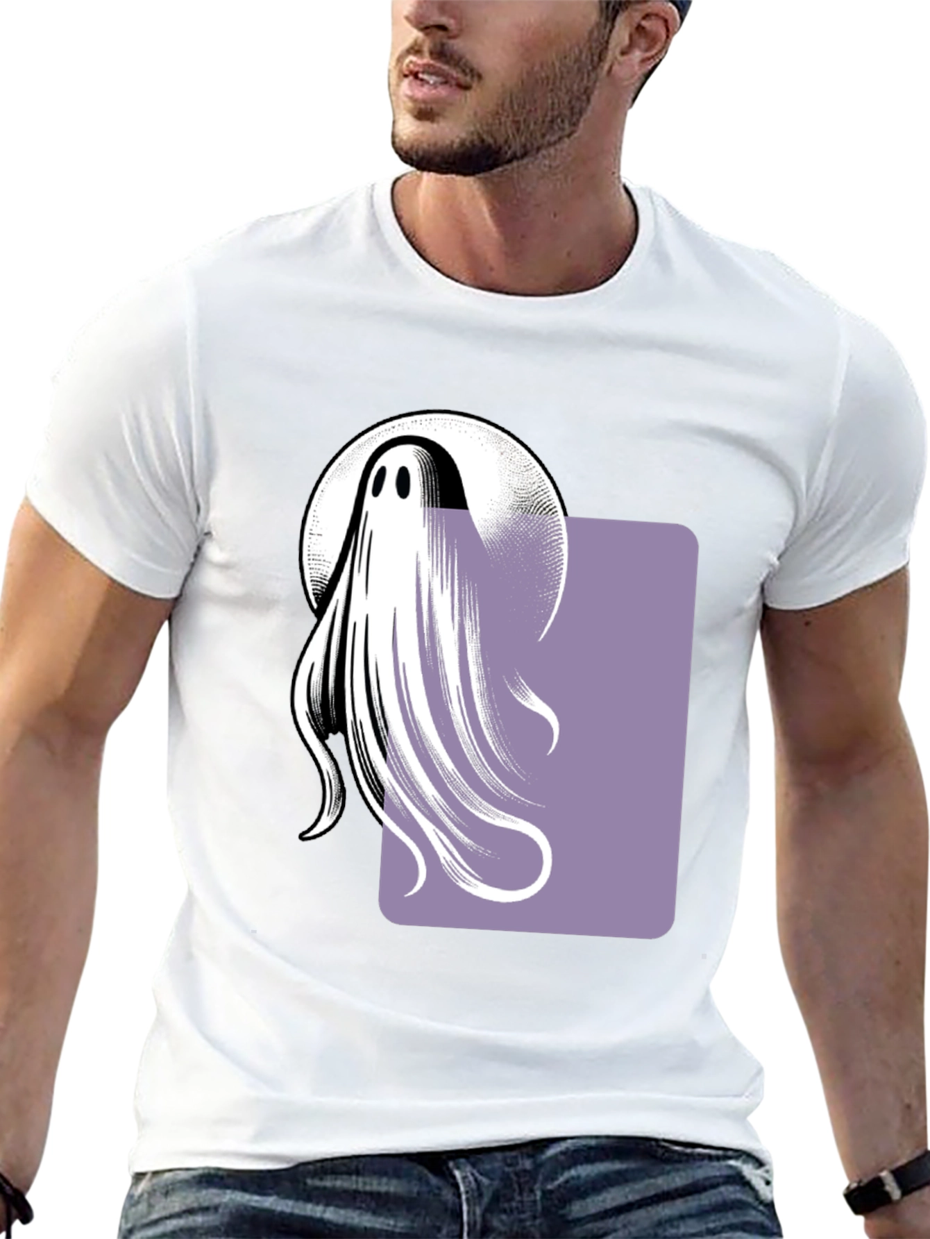 Ghost Graphic Tee - Halloween Costume Idea