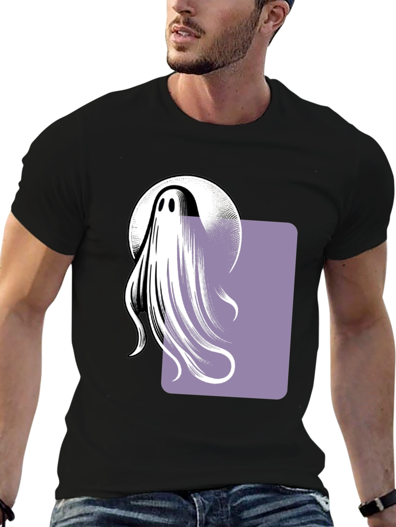 Ghost Graphic Tee - Halloween Costume Idea