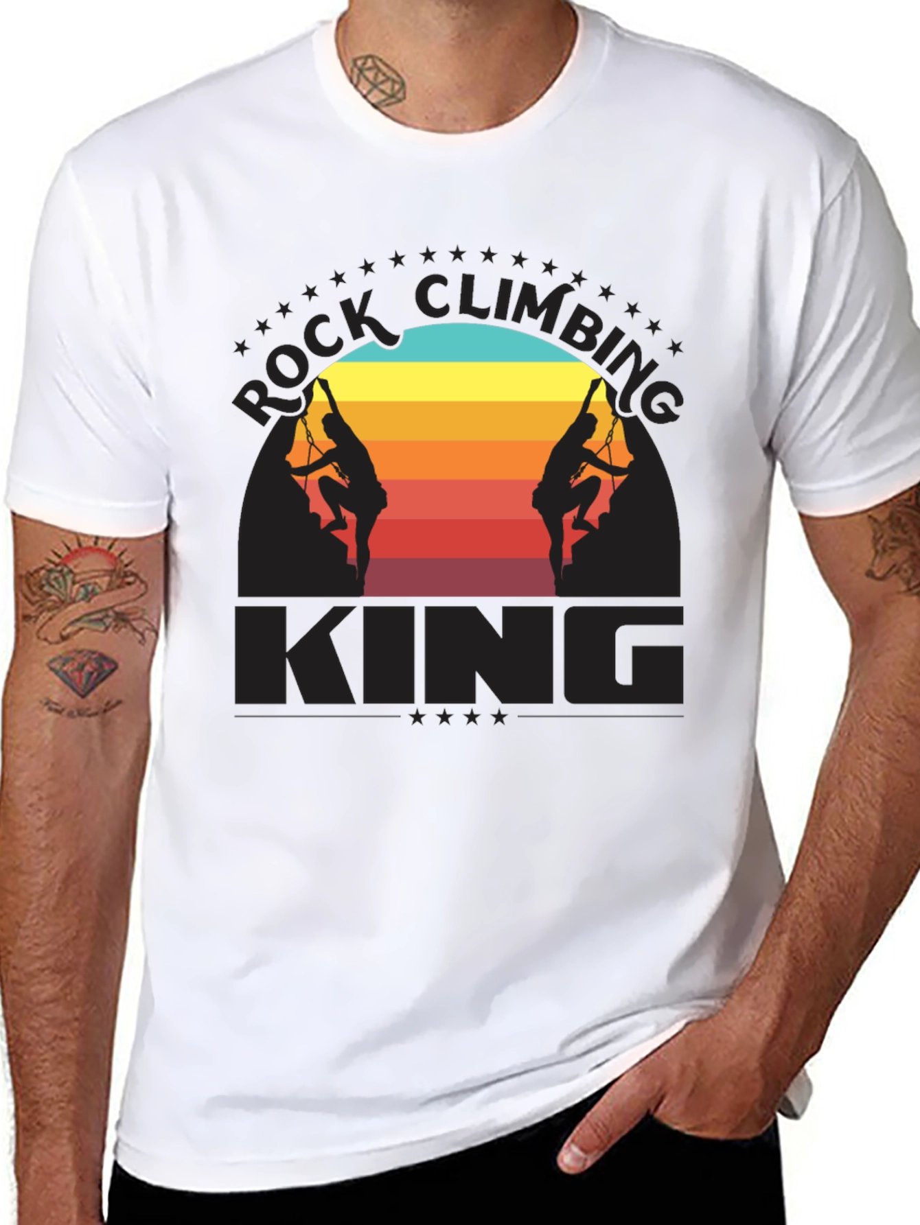 Rock Climbing King Graphic T-Shirt