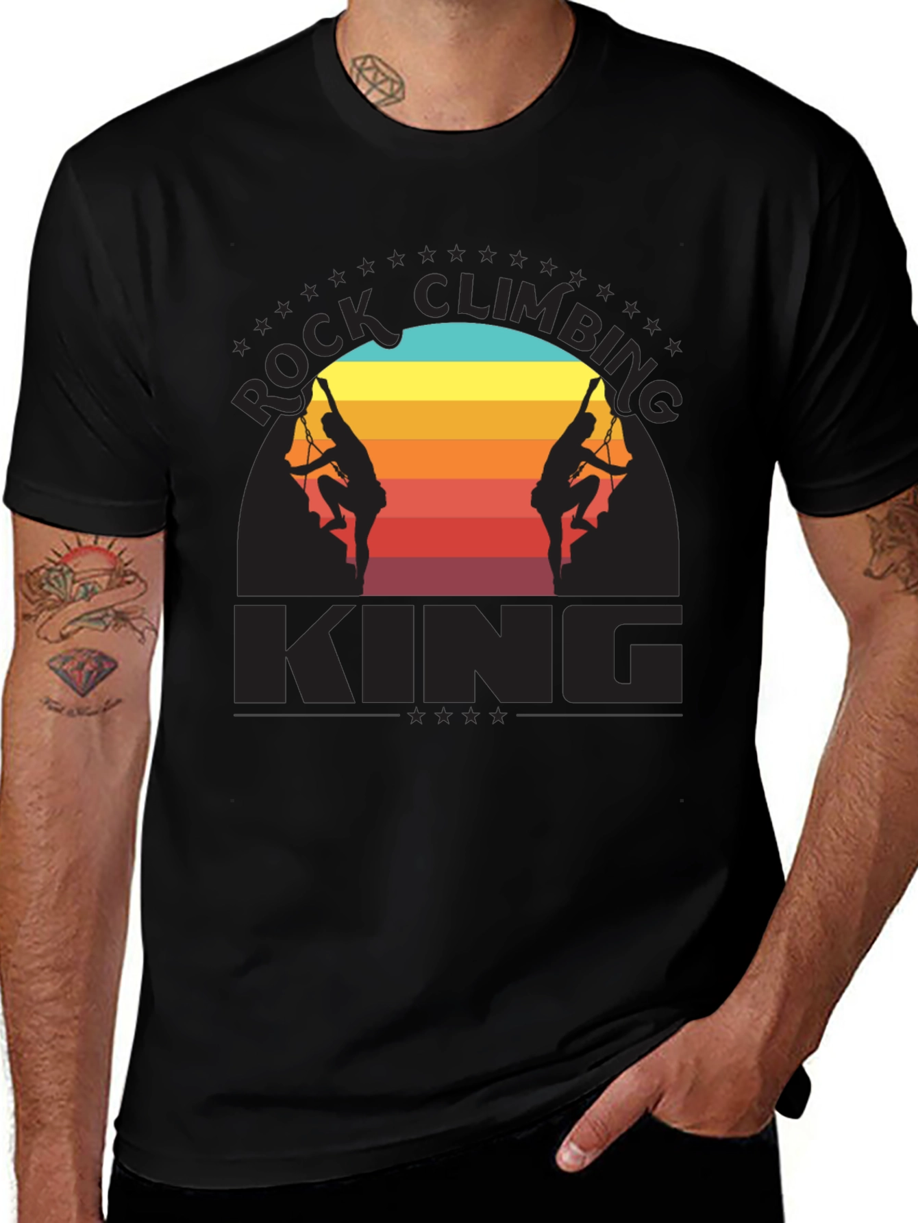 Rock Climbing King Graphic T-Shirt