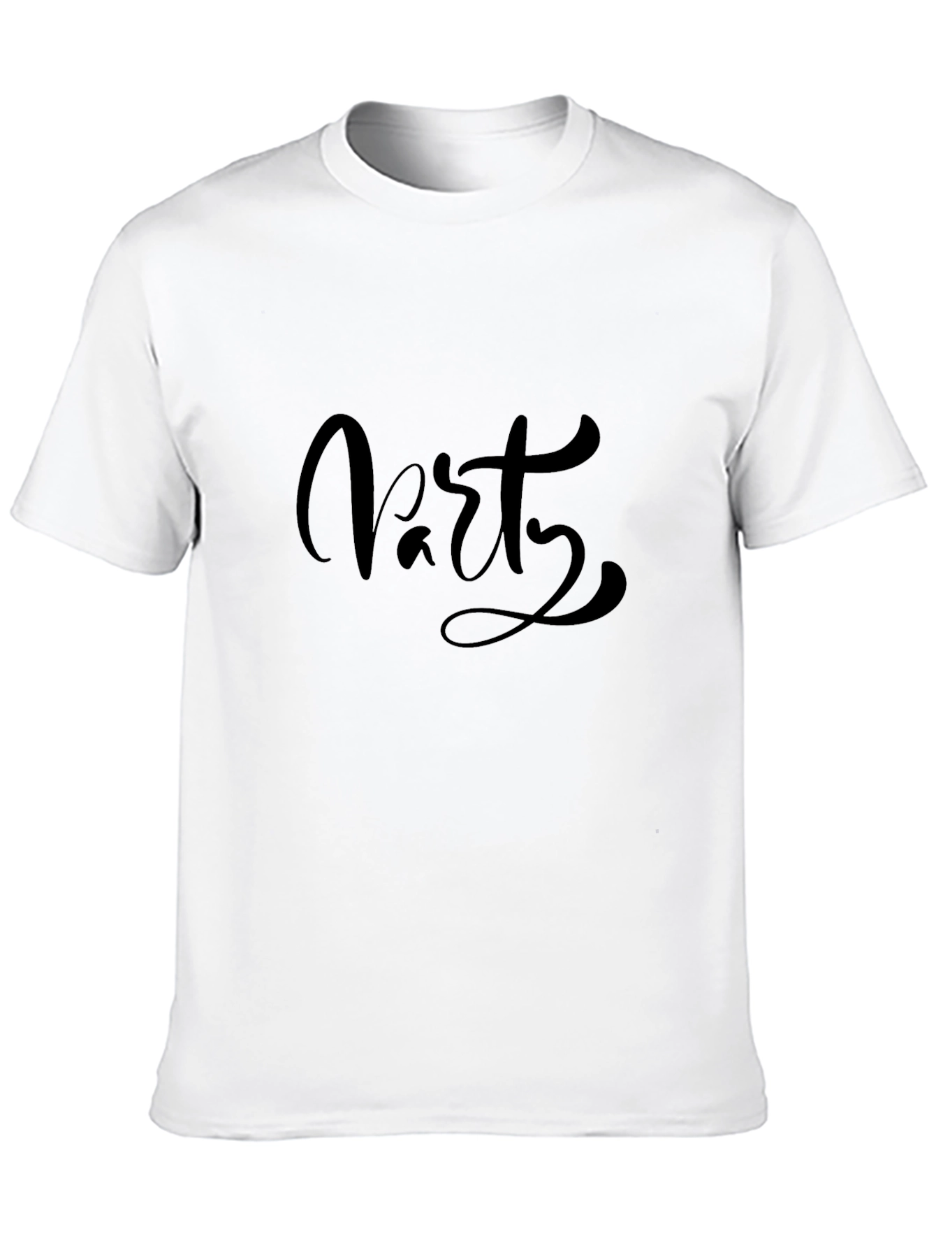 Party Graphic Tee - Stylish Black T-Shirt