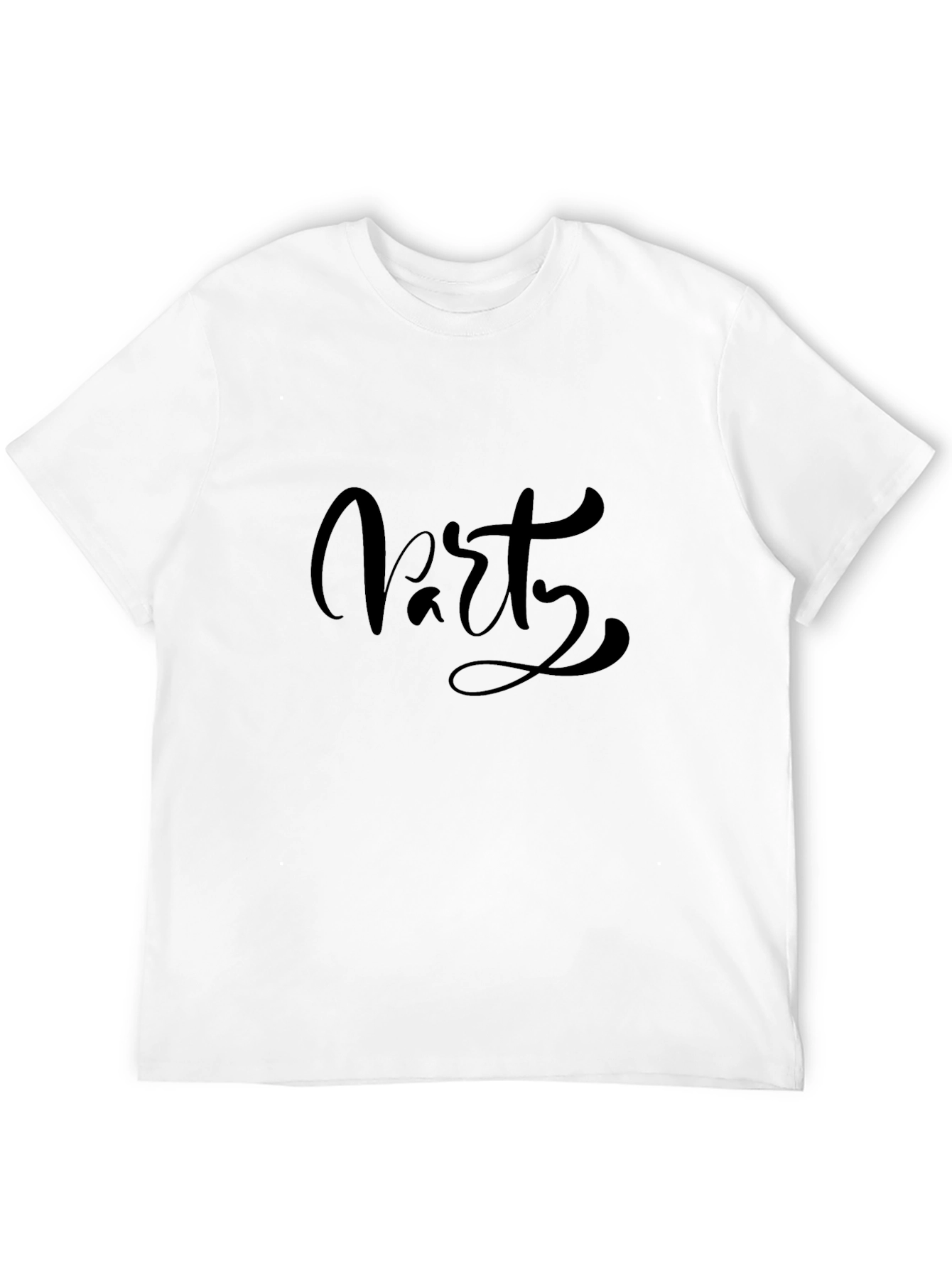 Party Graphic Tee - Stylish Black T-Shirt