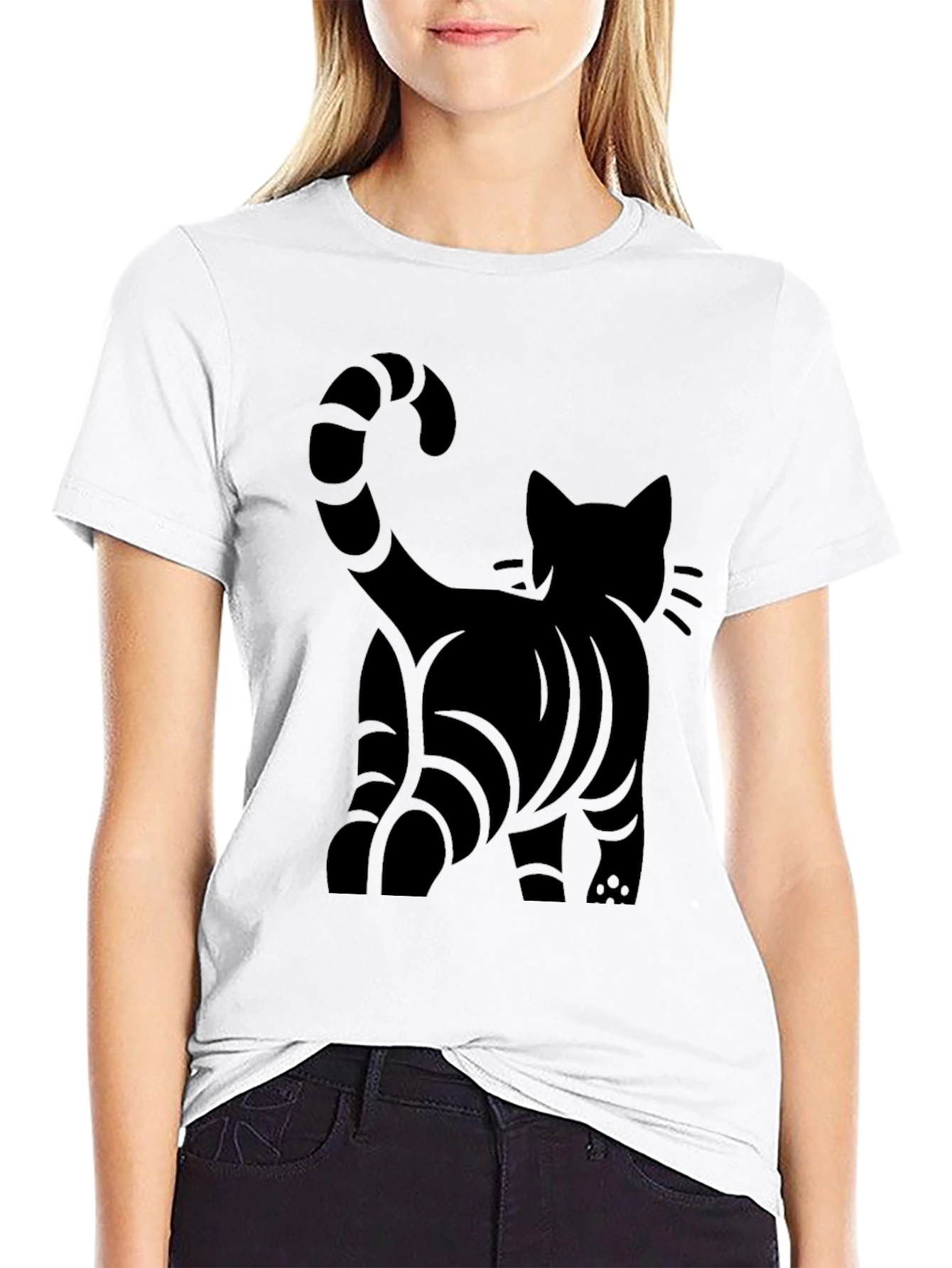 Black Cat Graphic Tee - Stylish Unisex T-Shirt