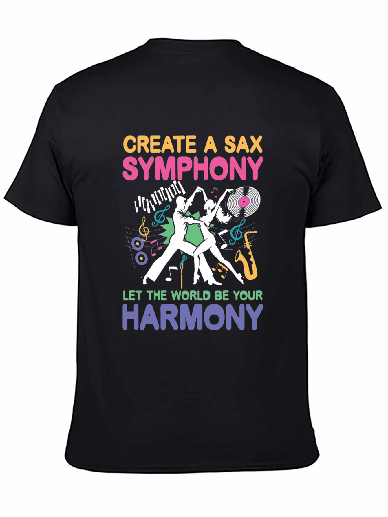 Create a Sax Symphony T-Shirt - Musical Harmony Design