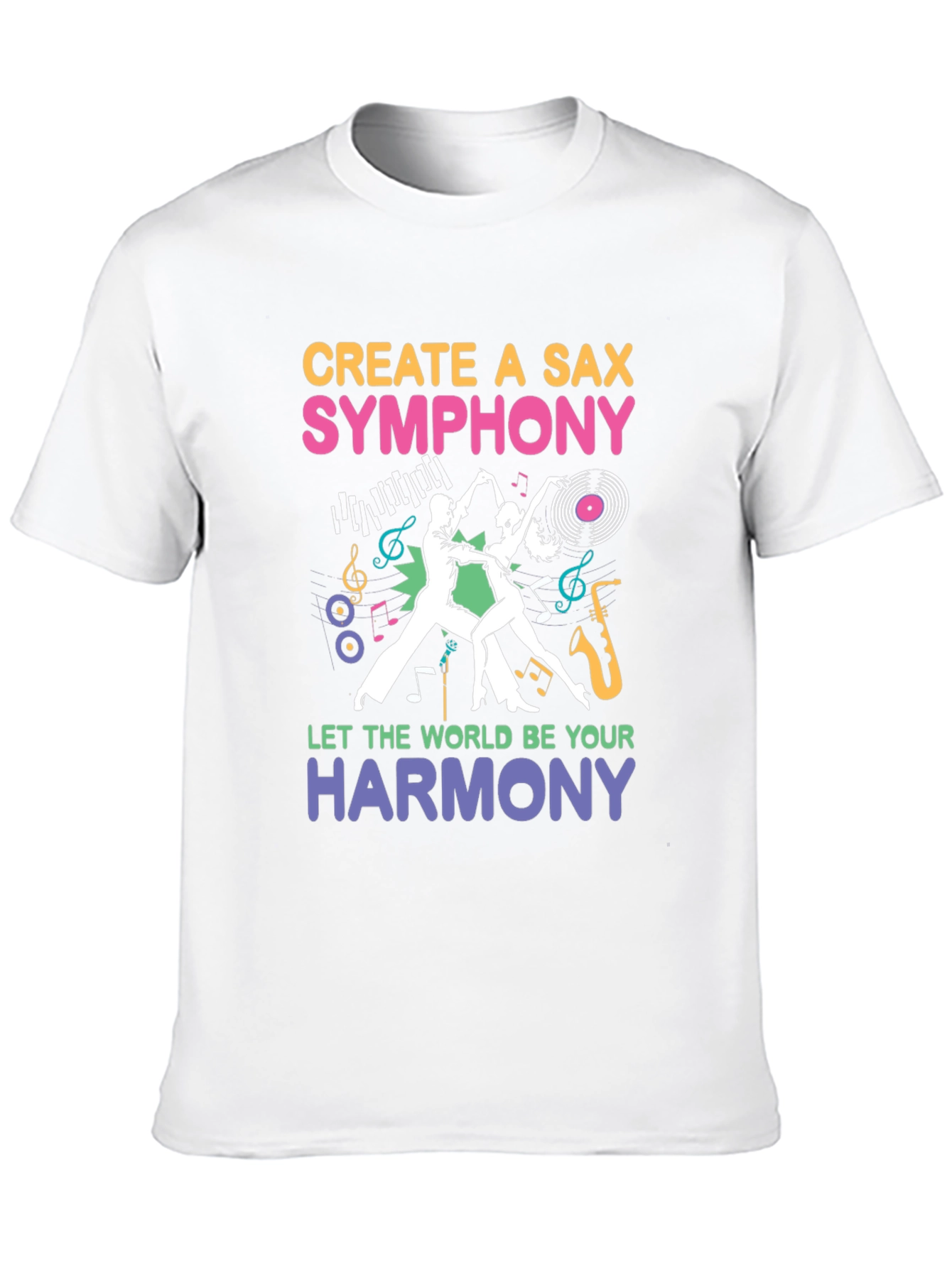 Create a Sax Symphony T-Shirt - Musical Harmony Design