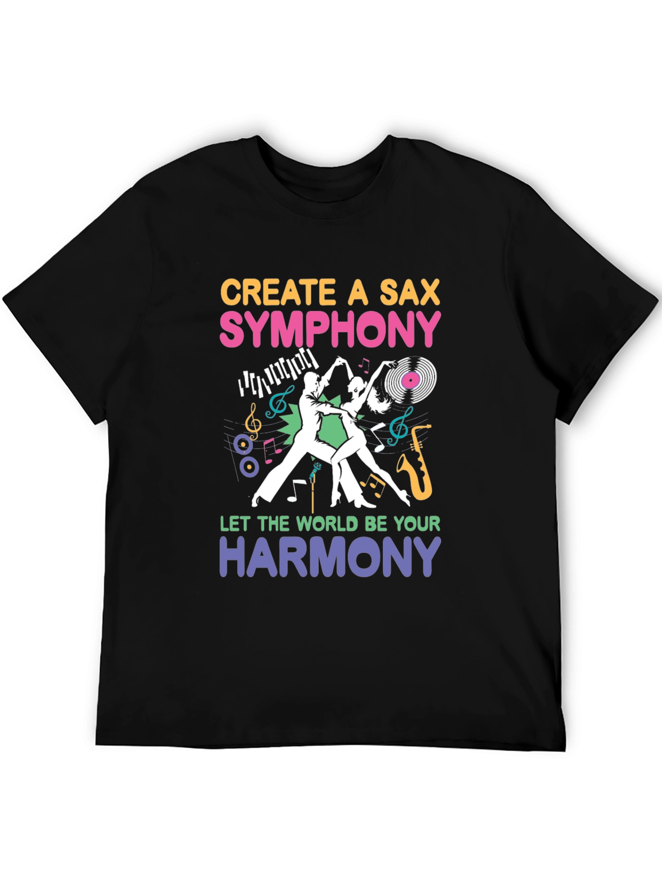 Create a Sax Symphony T-Shirt - Musical Harmony Design