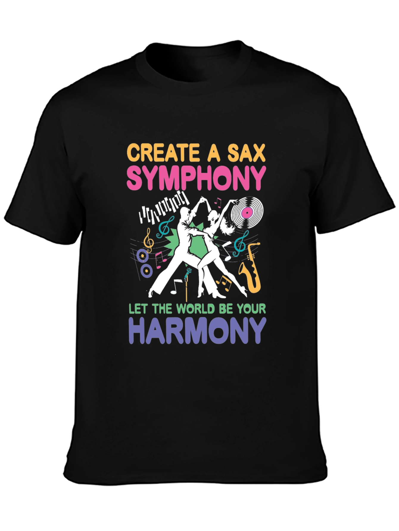 Create a Sax Symphony T-Shirt - Musical Harmony Design