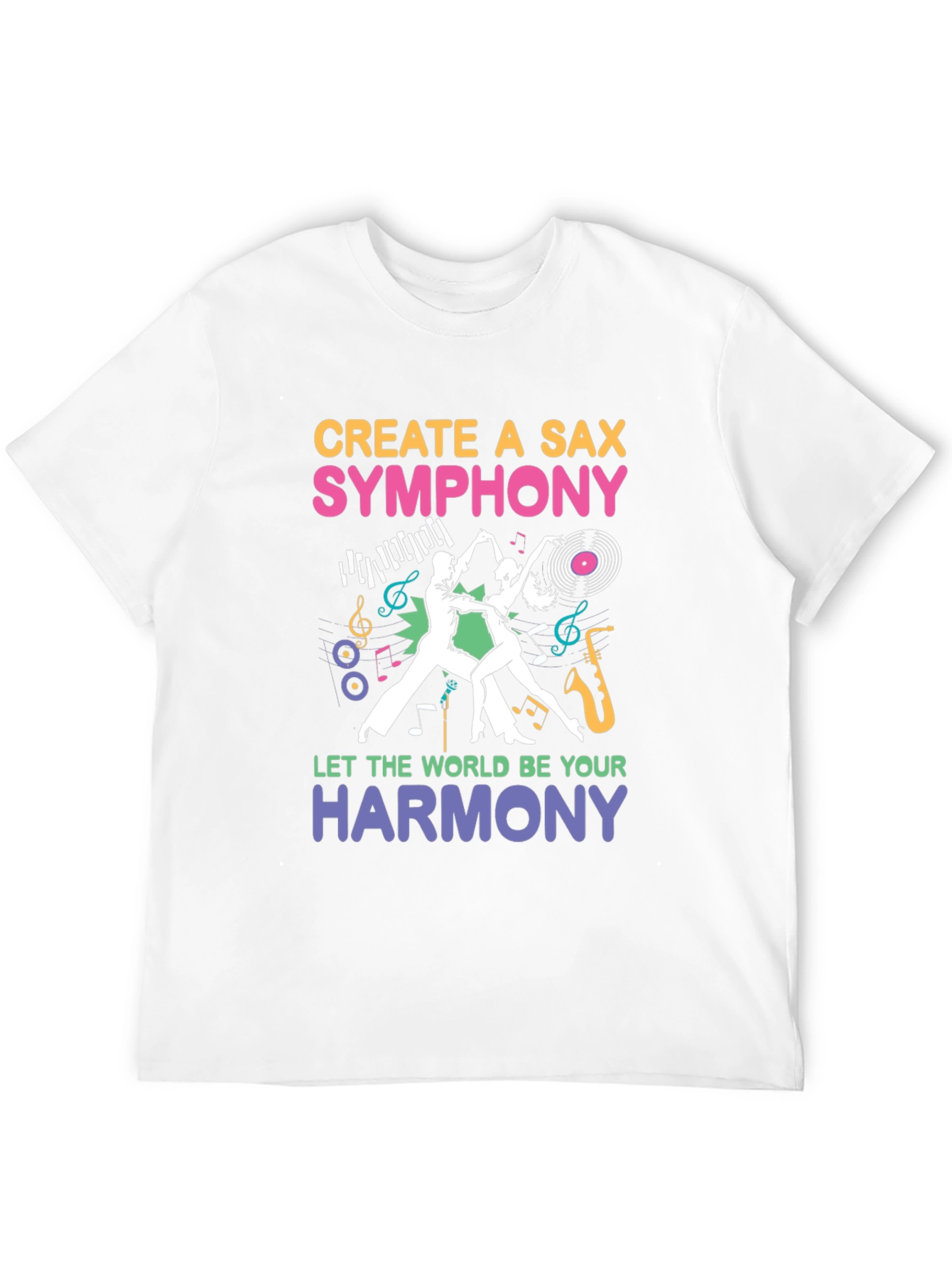 Create a Sax Symphony T-Shirt - Musical Harmony Design