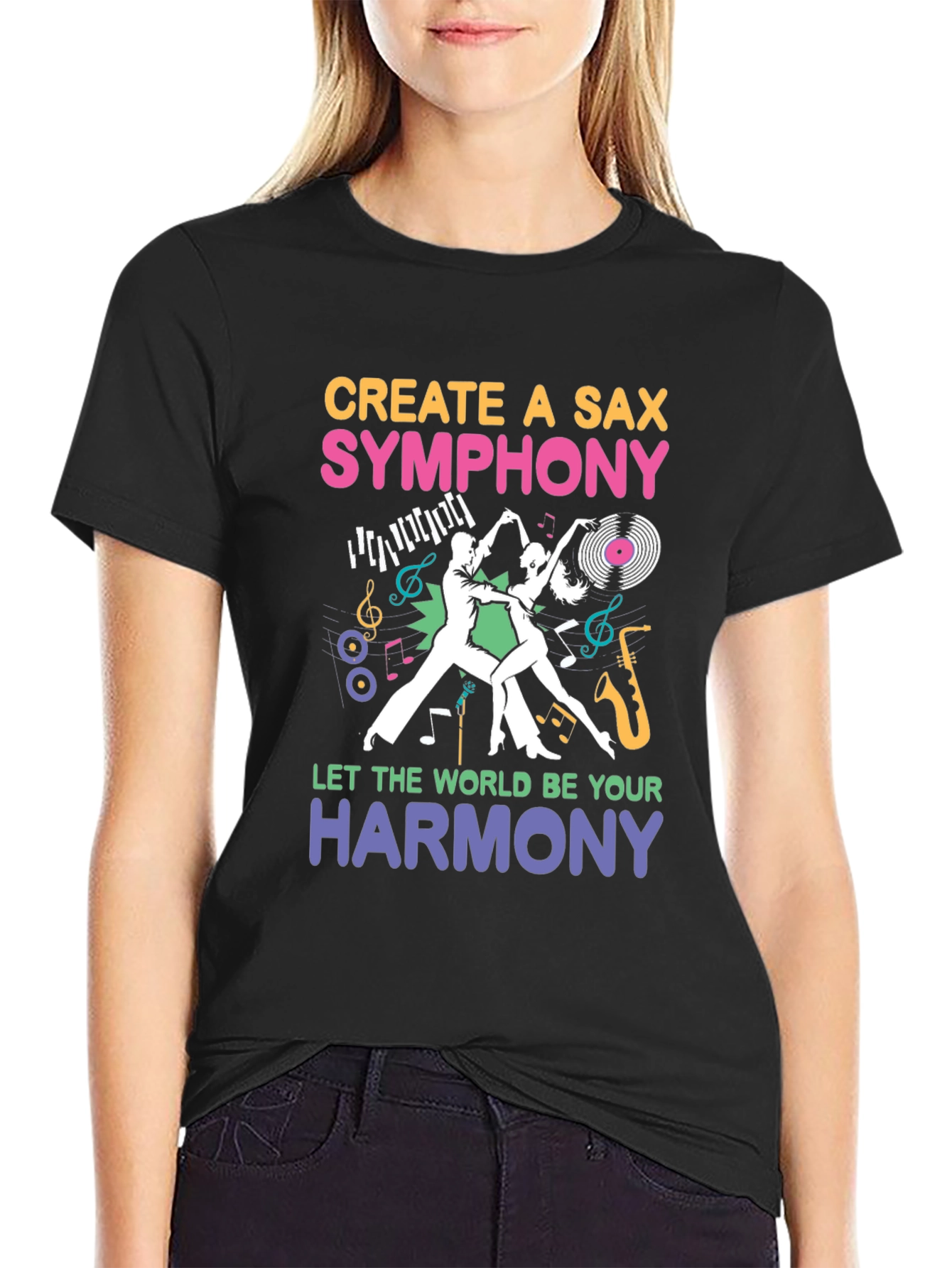 Create a Sax Symphony T-Shirt - Musical Harmony Design
