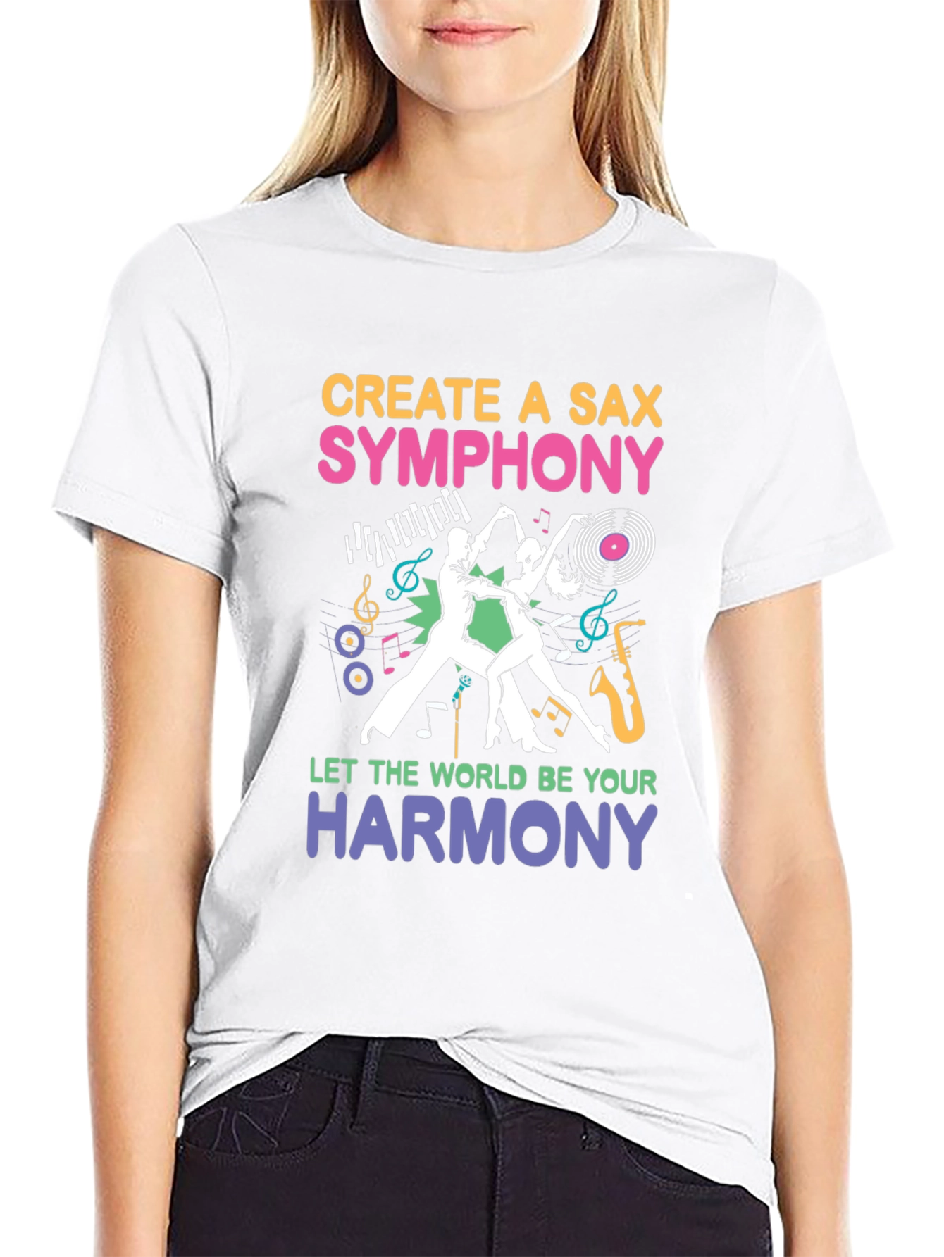 Create a Sax Symphony T-Shirt - Musical Harmony Design