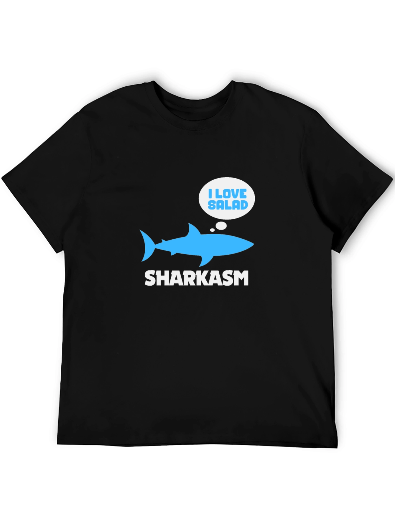 Sharkasm T-Shirt: I Love Salad Funny Shark Tee