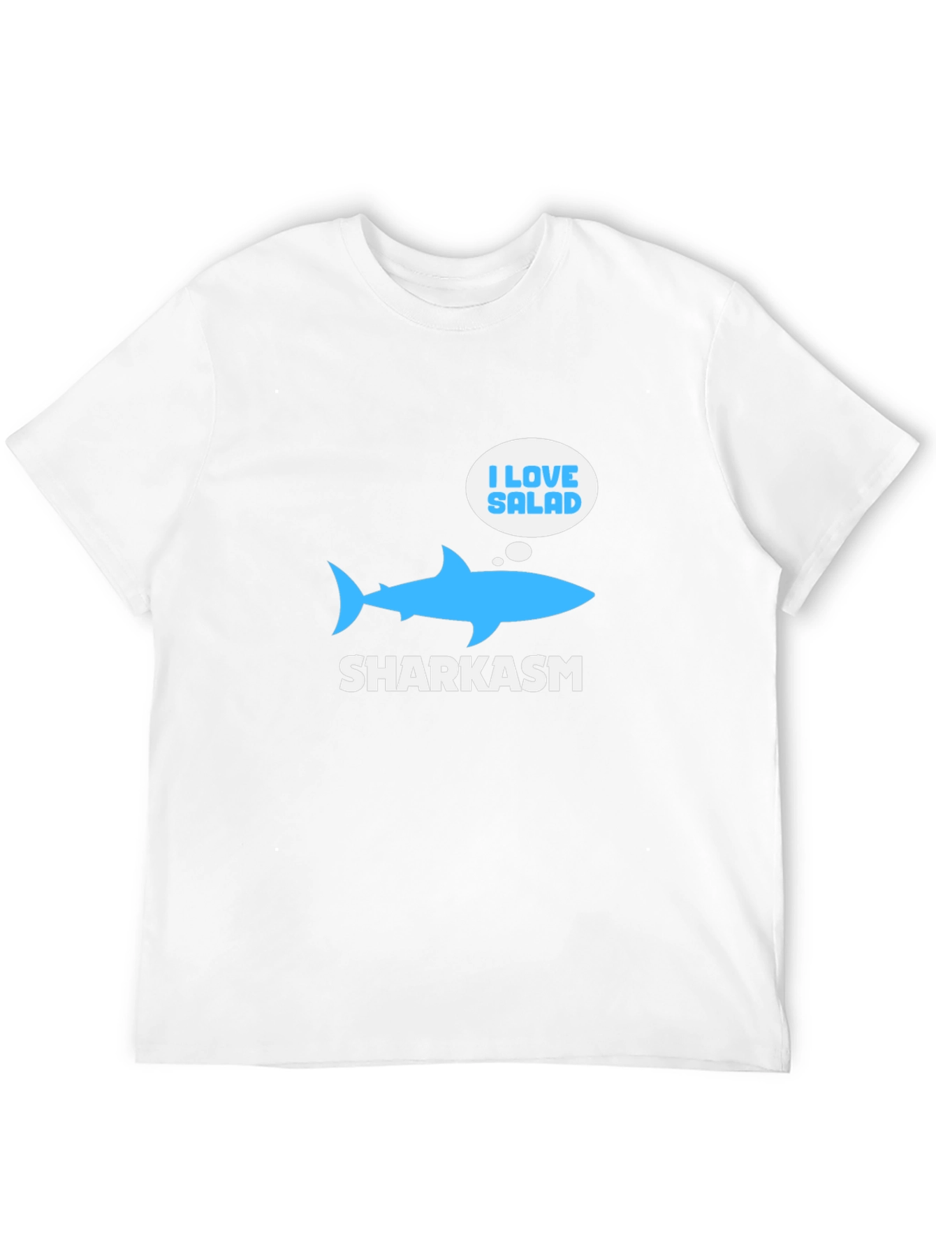 Sharkasm T-Shirt: I Love Salad Funny Shark Tee
