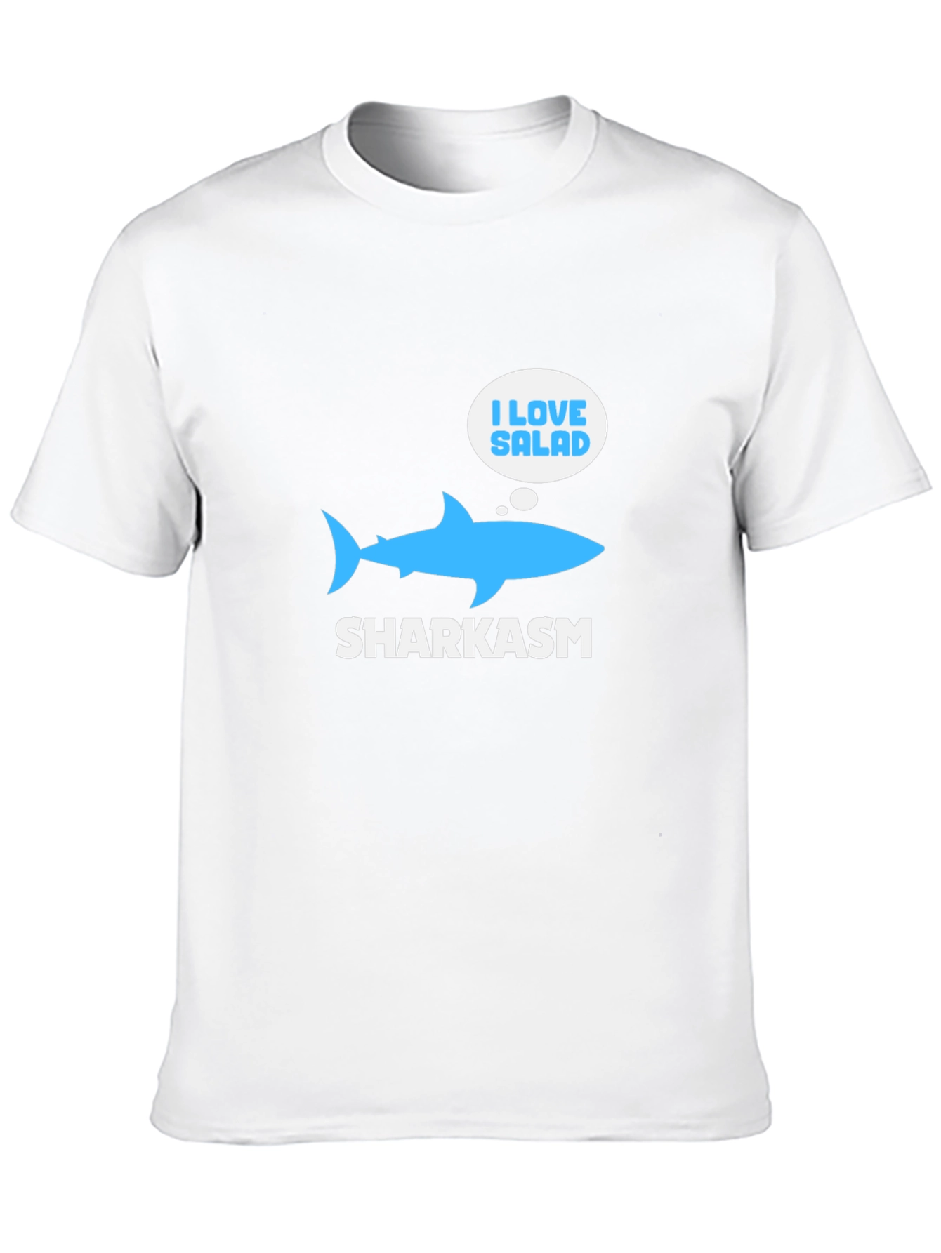 Sharkasm T-Shirt: I Love Salad Funny Shark Tee