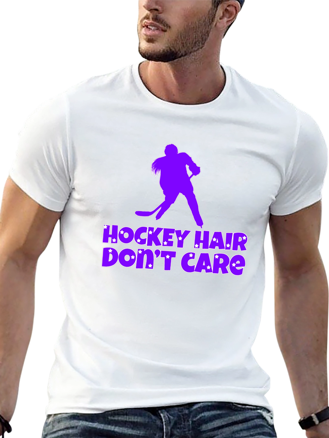 Hockey Hair Dont Care T-Shirt