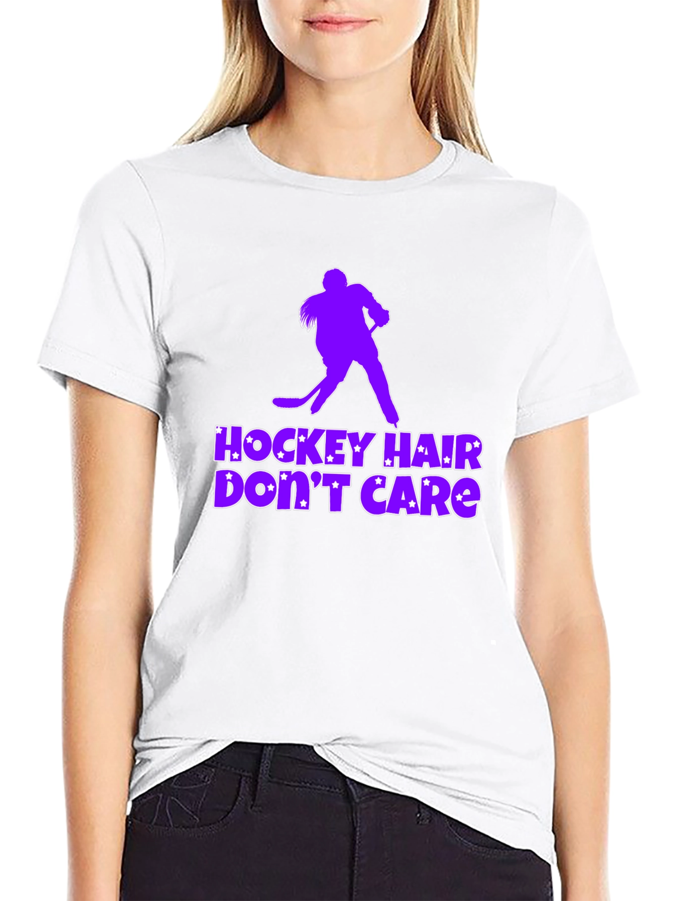 Hockey Hair Dont Care T-Shirt
