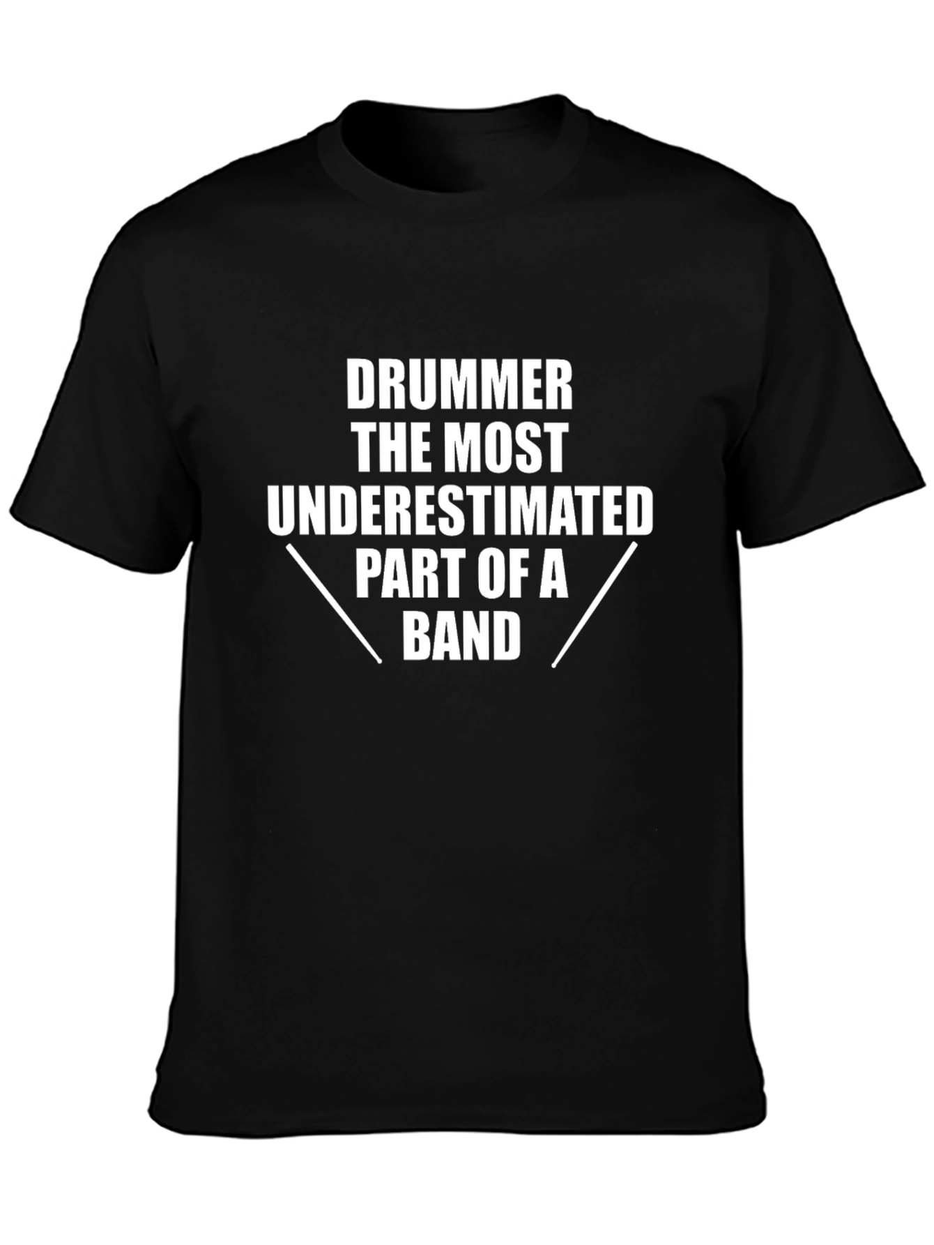 Drummer Underestimated Band Part Graphic Tee