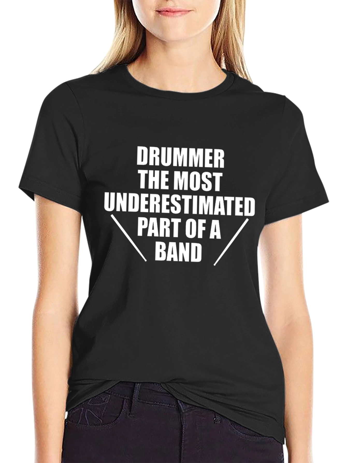 Drummer Underestimated Band Part Graphic Tee