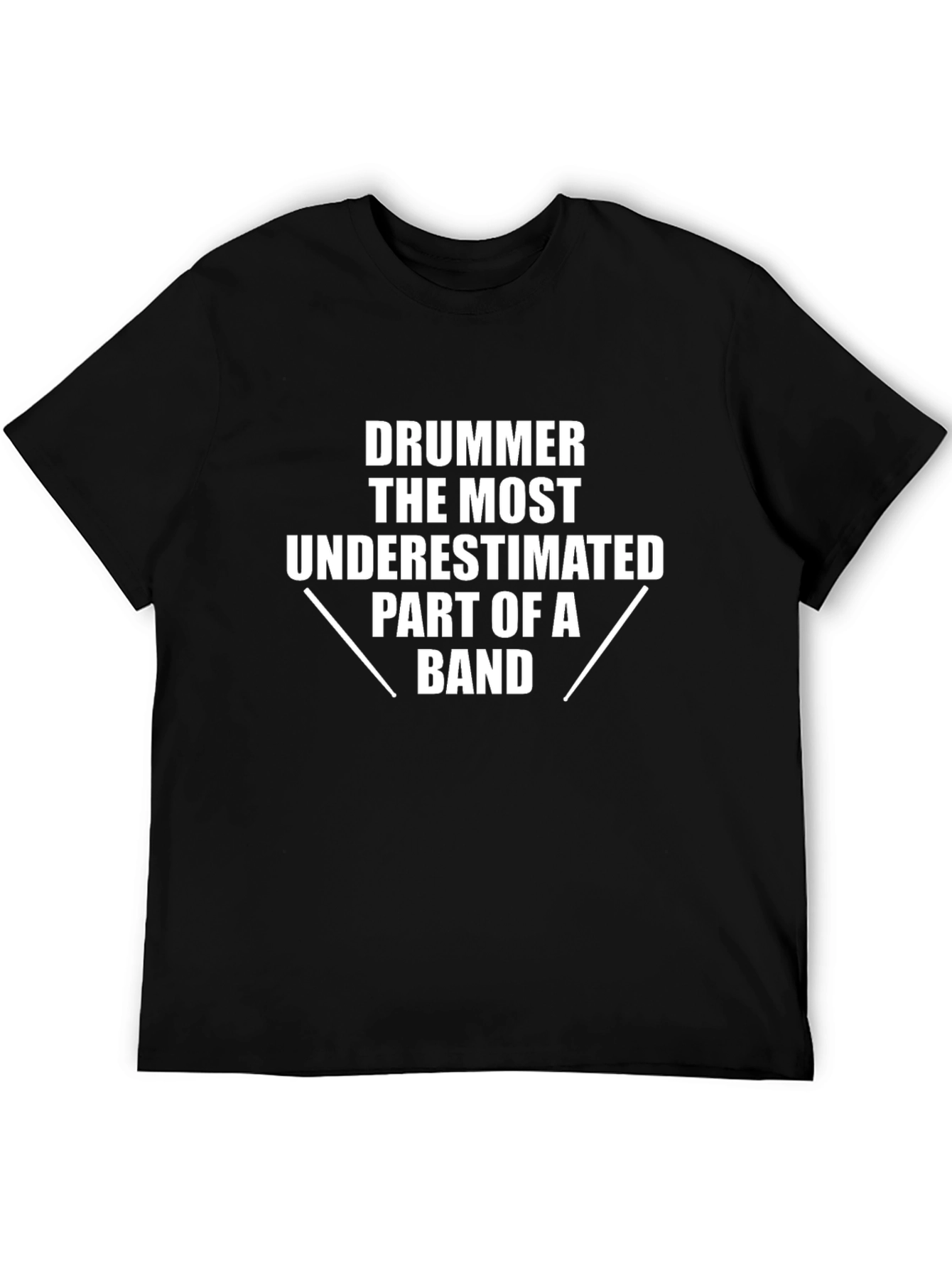 Drummer Underestimated Band Part Graphic Tee