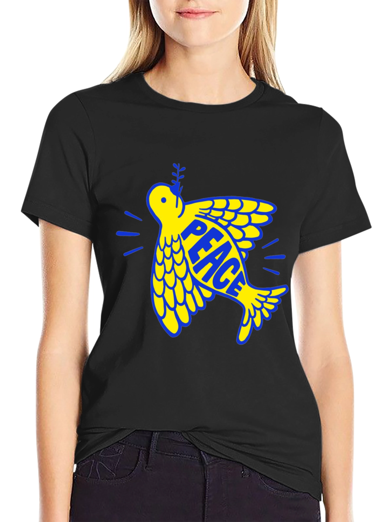 Peace Dove Graphic Tee - Ukraine Solidarity T-Shirt