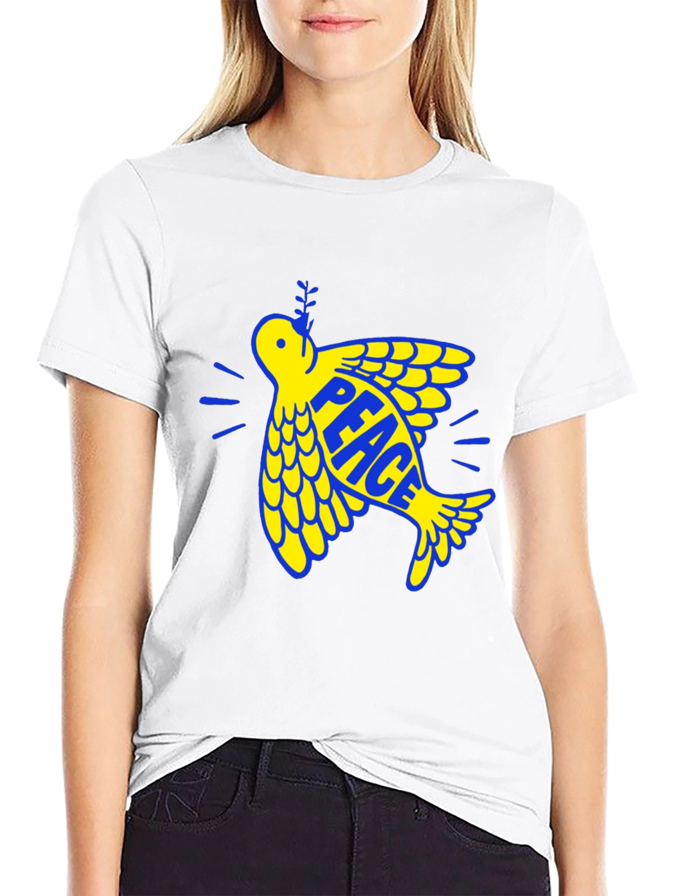 Peace Dove Graphic Tee - Ukraine Solidarity T-Shirt