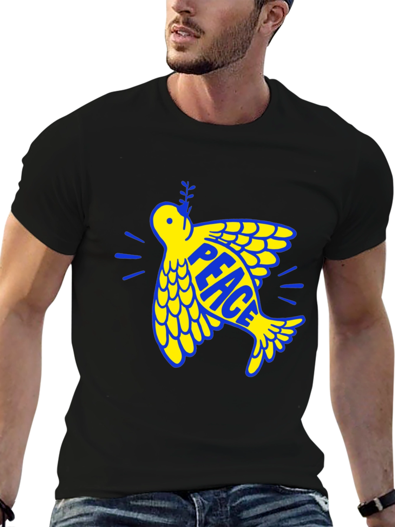 Peace Dove Graphic Tee - Ukraine Solidarity T-Shirt