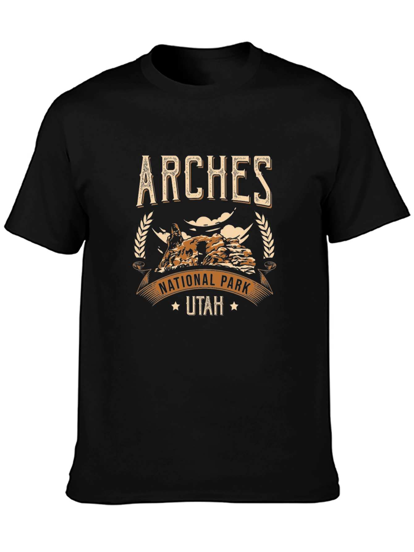 Arches National Park Utah Black T-Shirt
