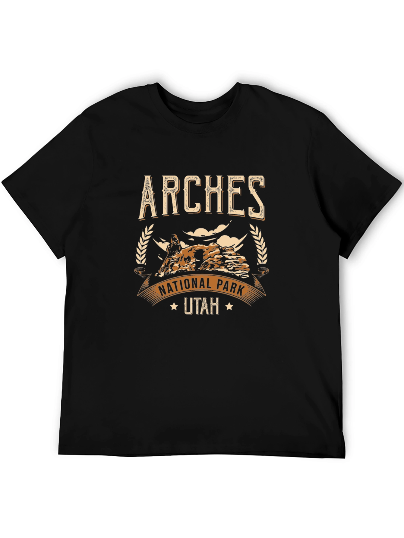 Arches National Park Utah Black T-Shirt