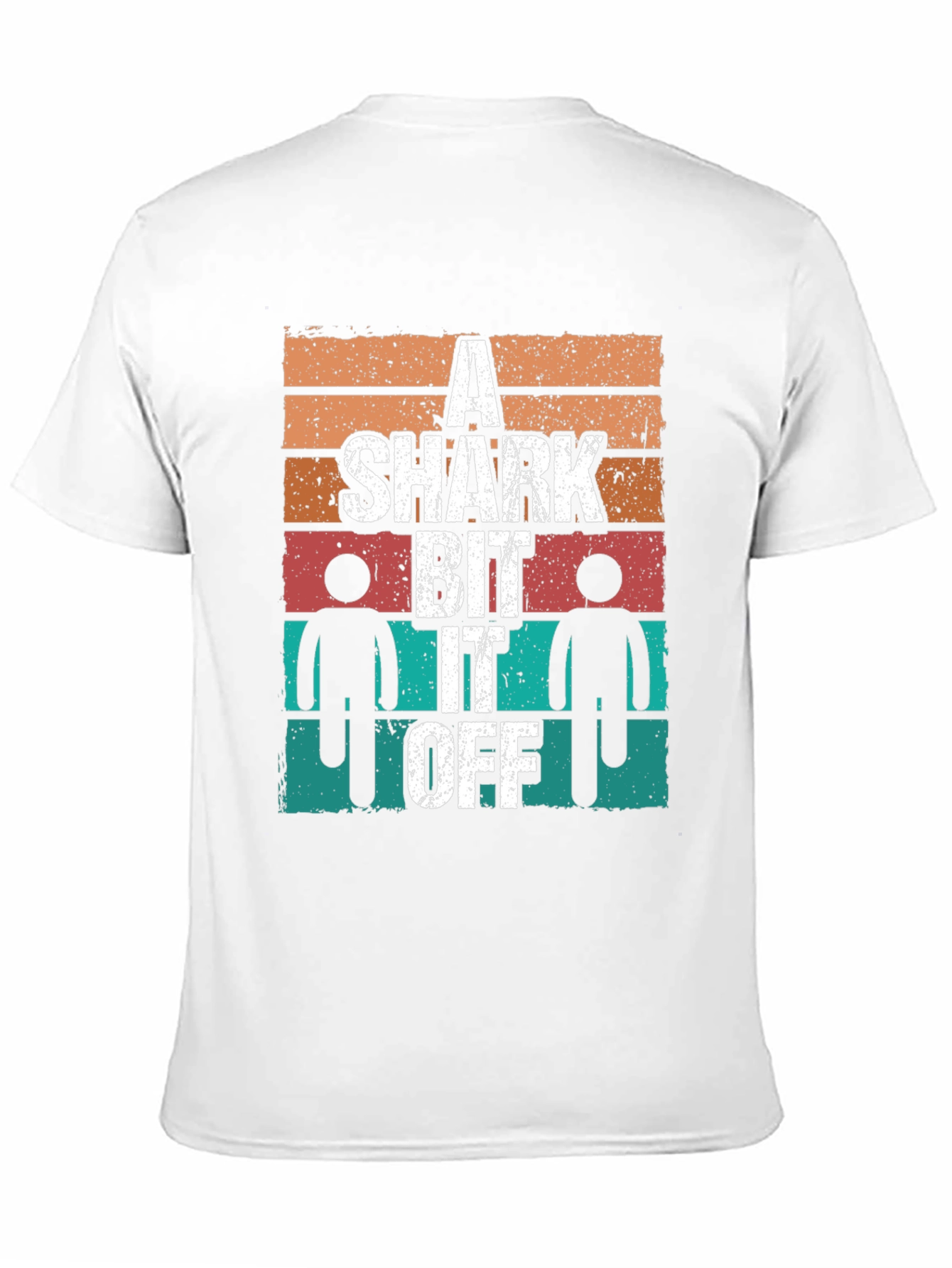 A Shark Bit It Off Mens Graphic T-Shirt