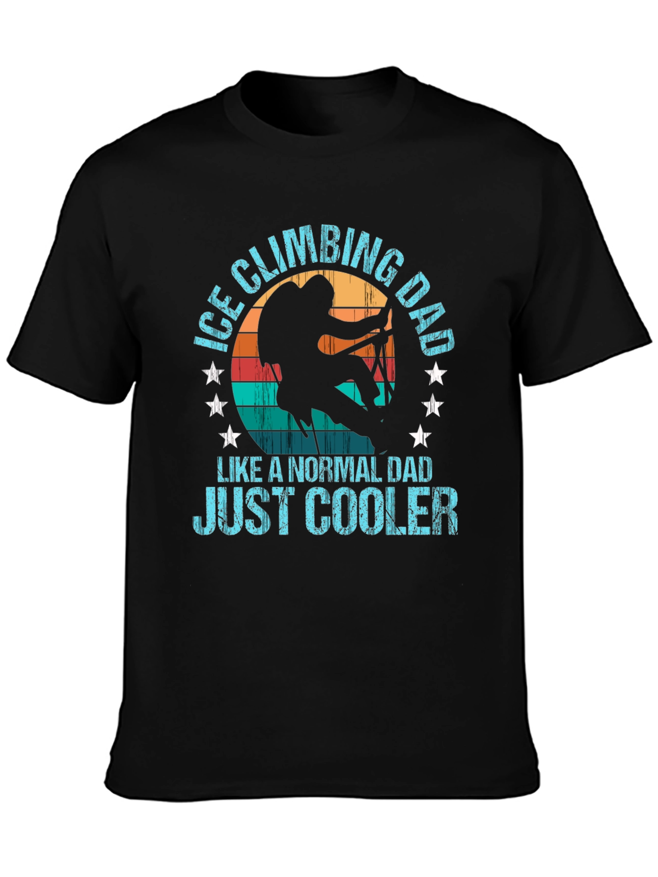 Ice Climbing Dad T-Shirt - Cool Dad Tee