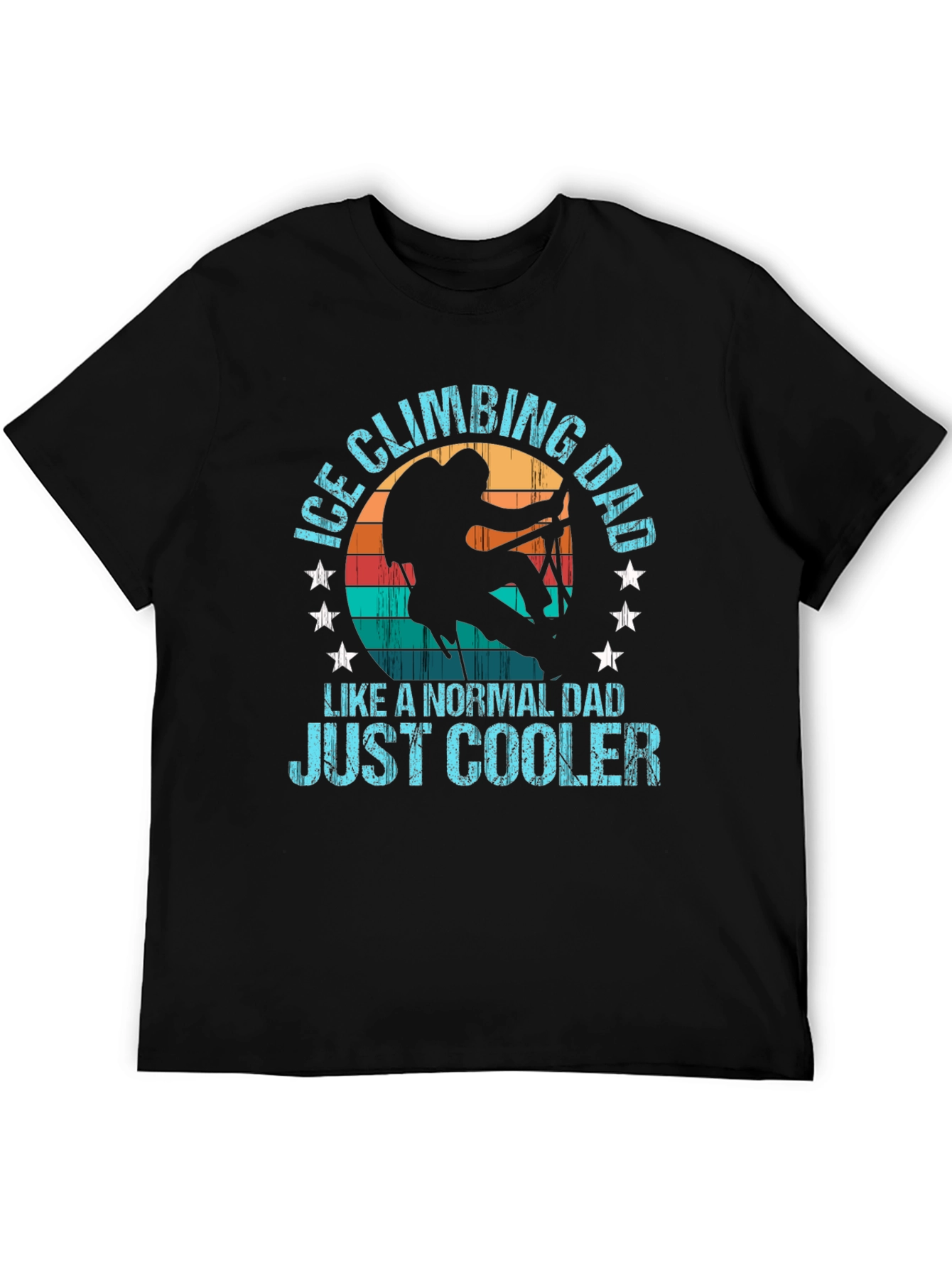Ice Climbing Dad T-Shirt - Cool Dad Tee