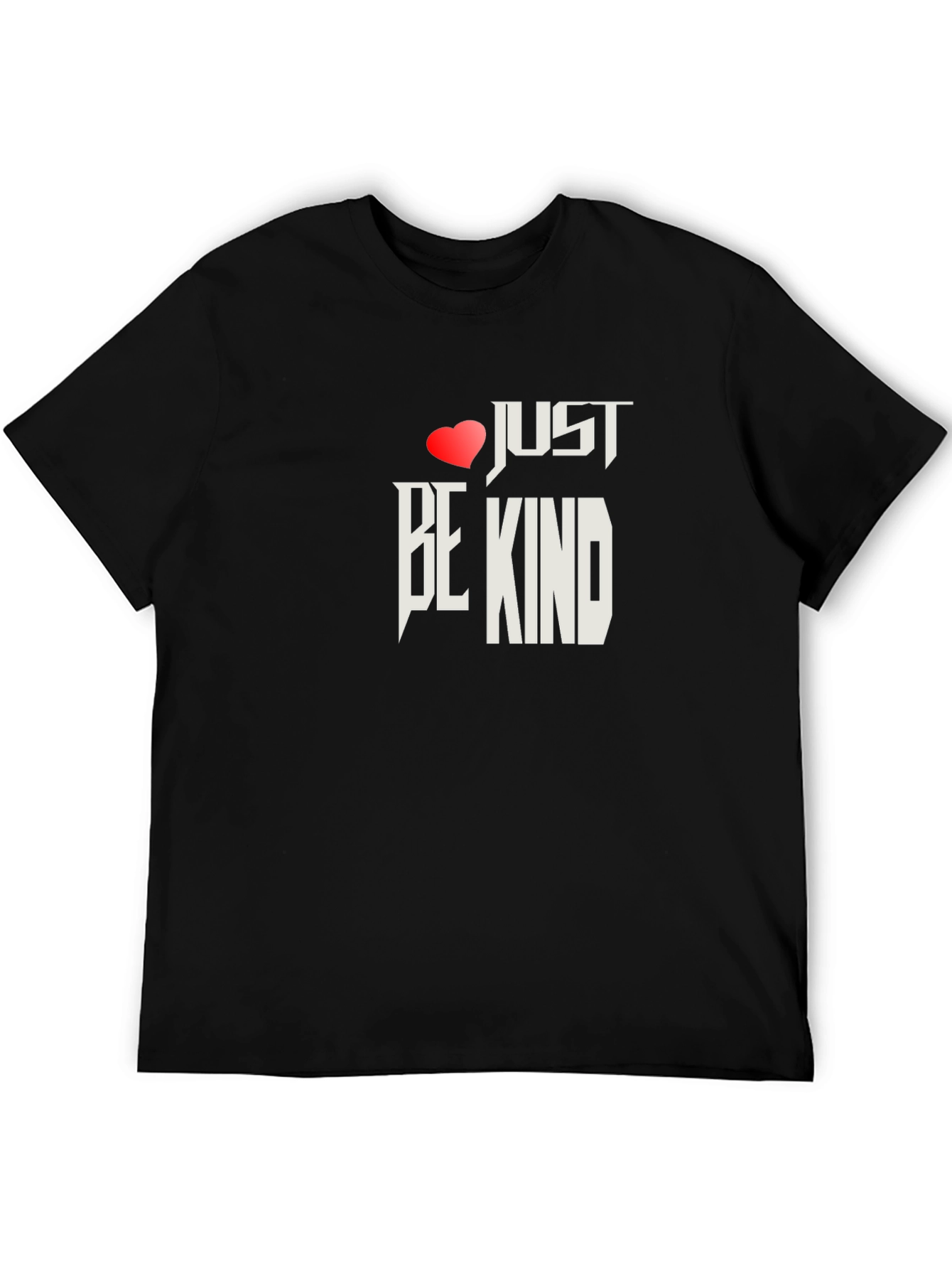 Just Be Kind Graphic Black Tee