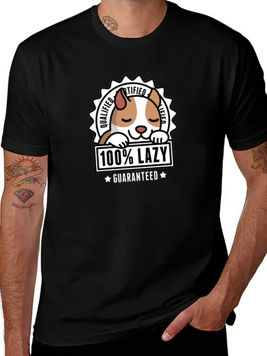 100% Lazy Guaranteed T-Shirt - Black