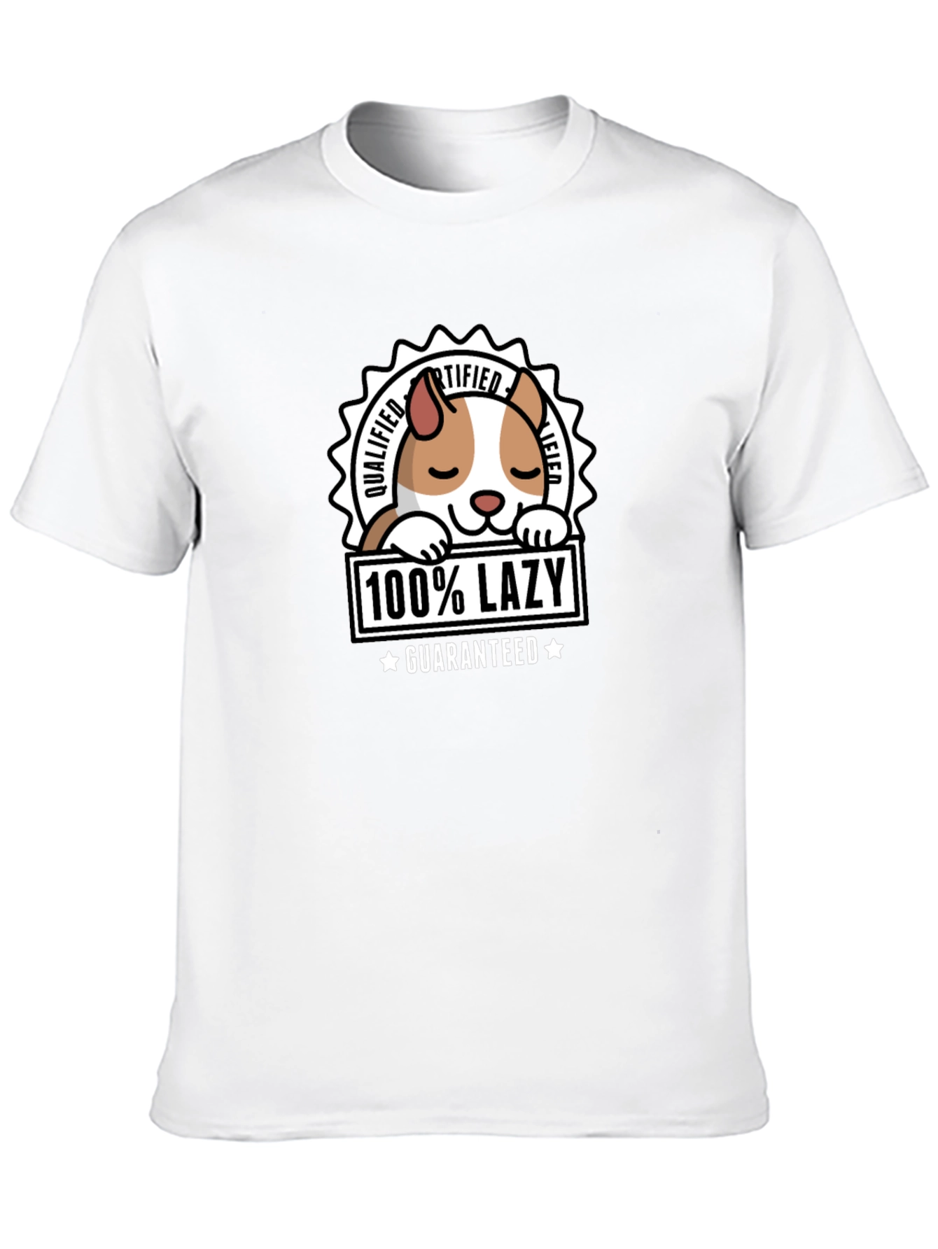 100% Lazy Guaranteed T-Shirt - Black