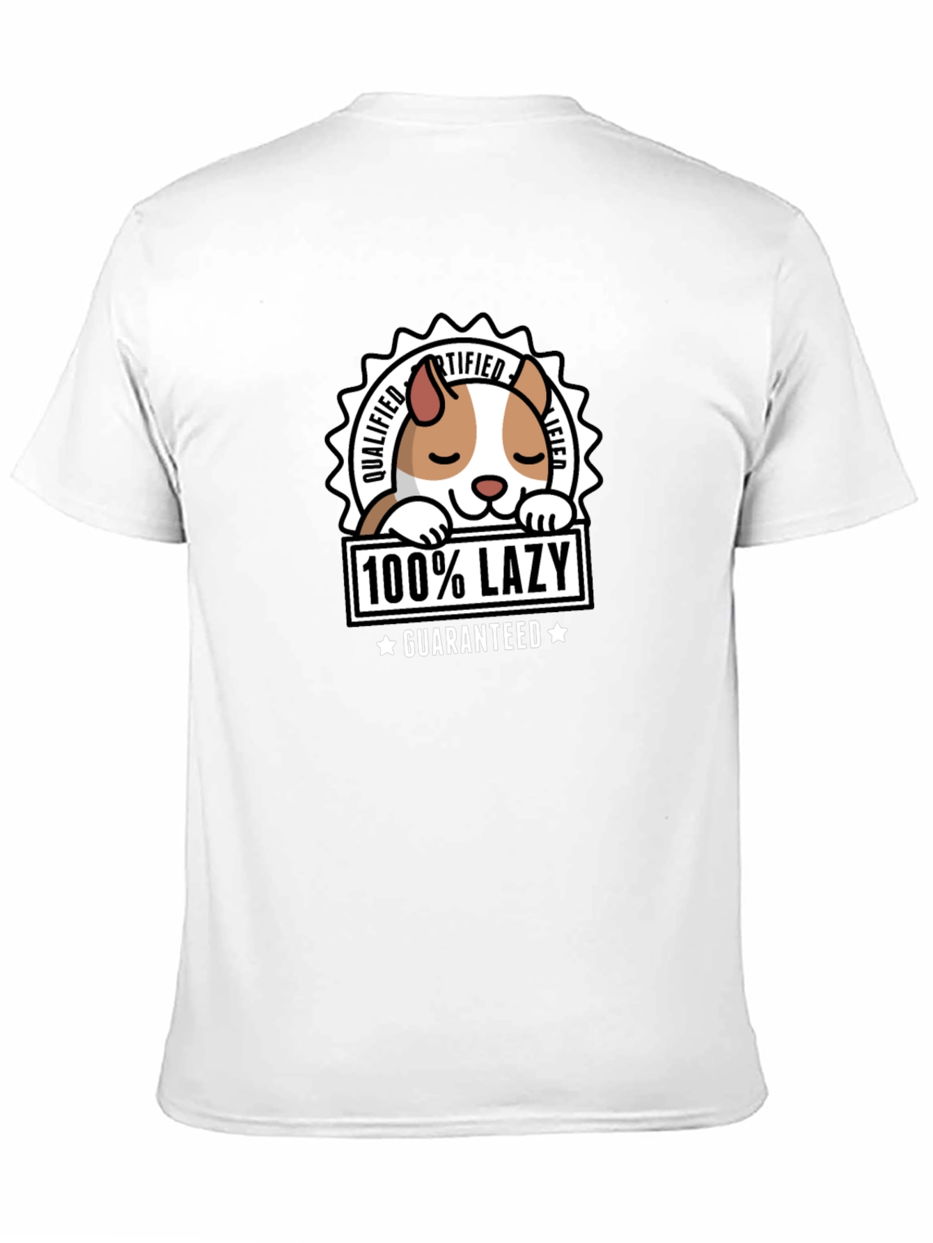 100% Lazy Guaranteed T-Shirt - Black