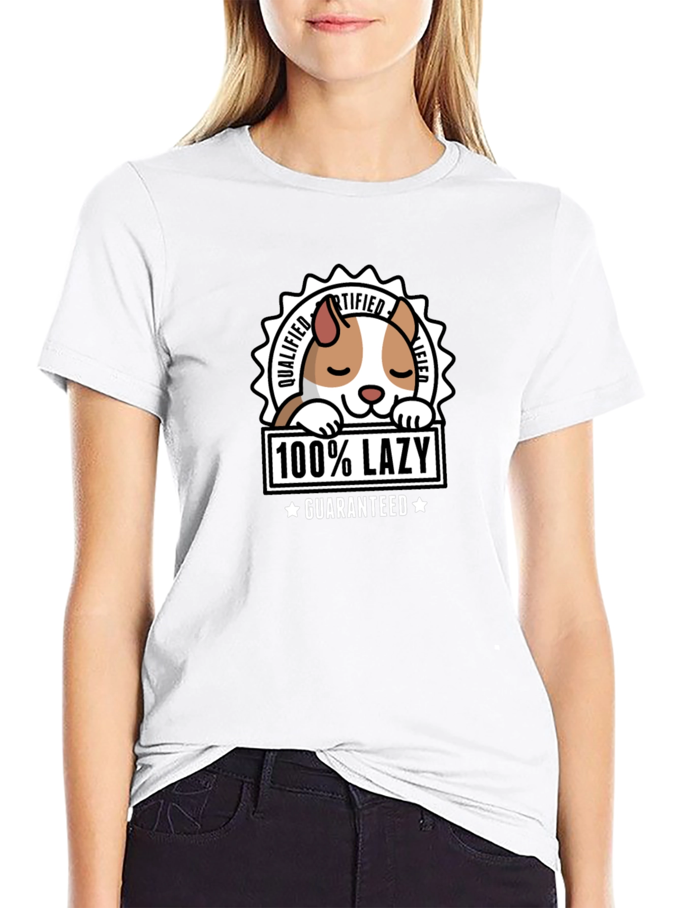 100% Lazy Guaranteed T-Shirt - Black