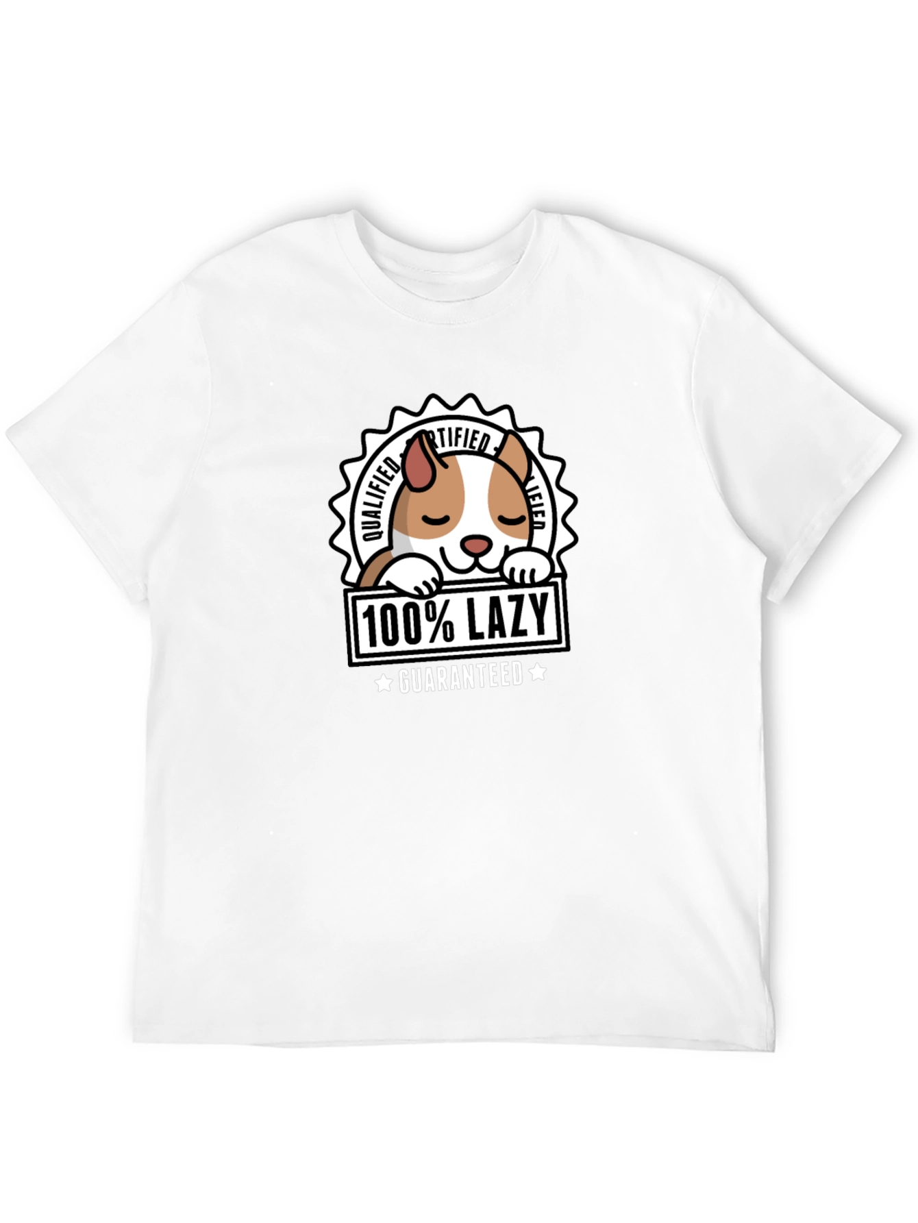 100% Lazy Guaranteed T-Shirt - Black