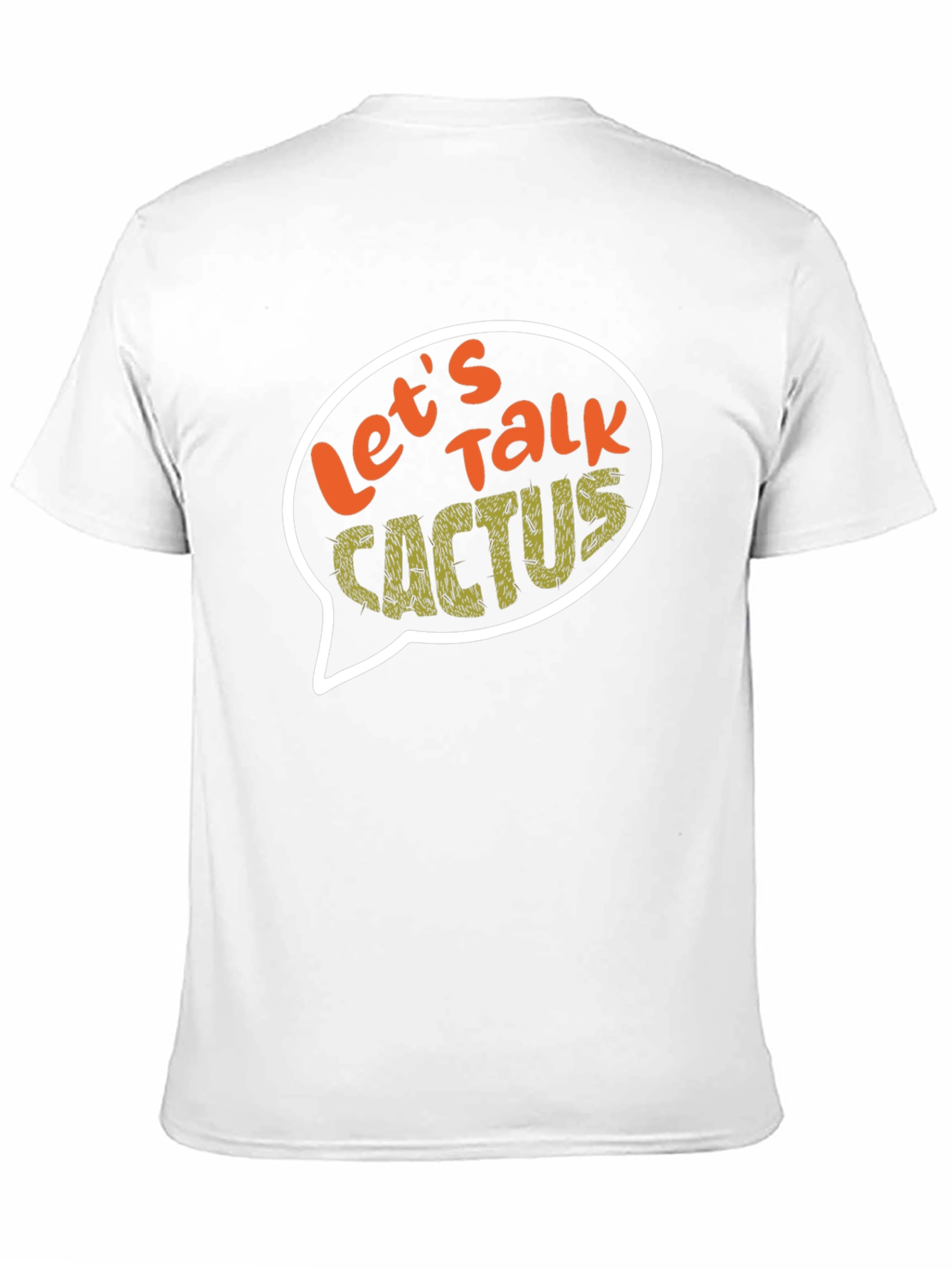 Lets Talk Cactus Graphic T-Shirt - Black