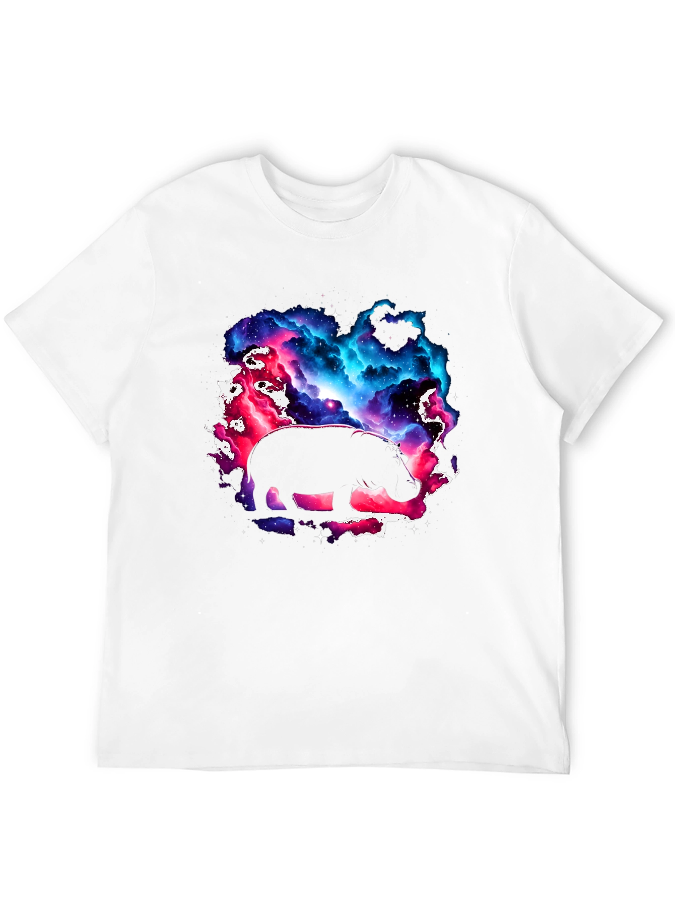 Cosmic Hippo Graphic Tee - Black
