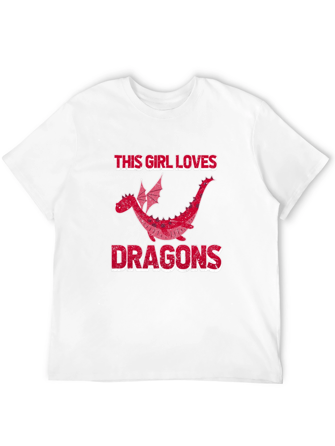 This Girl Loves Dragons T-Shirt - Black Graphic Tee